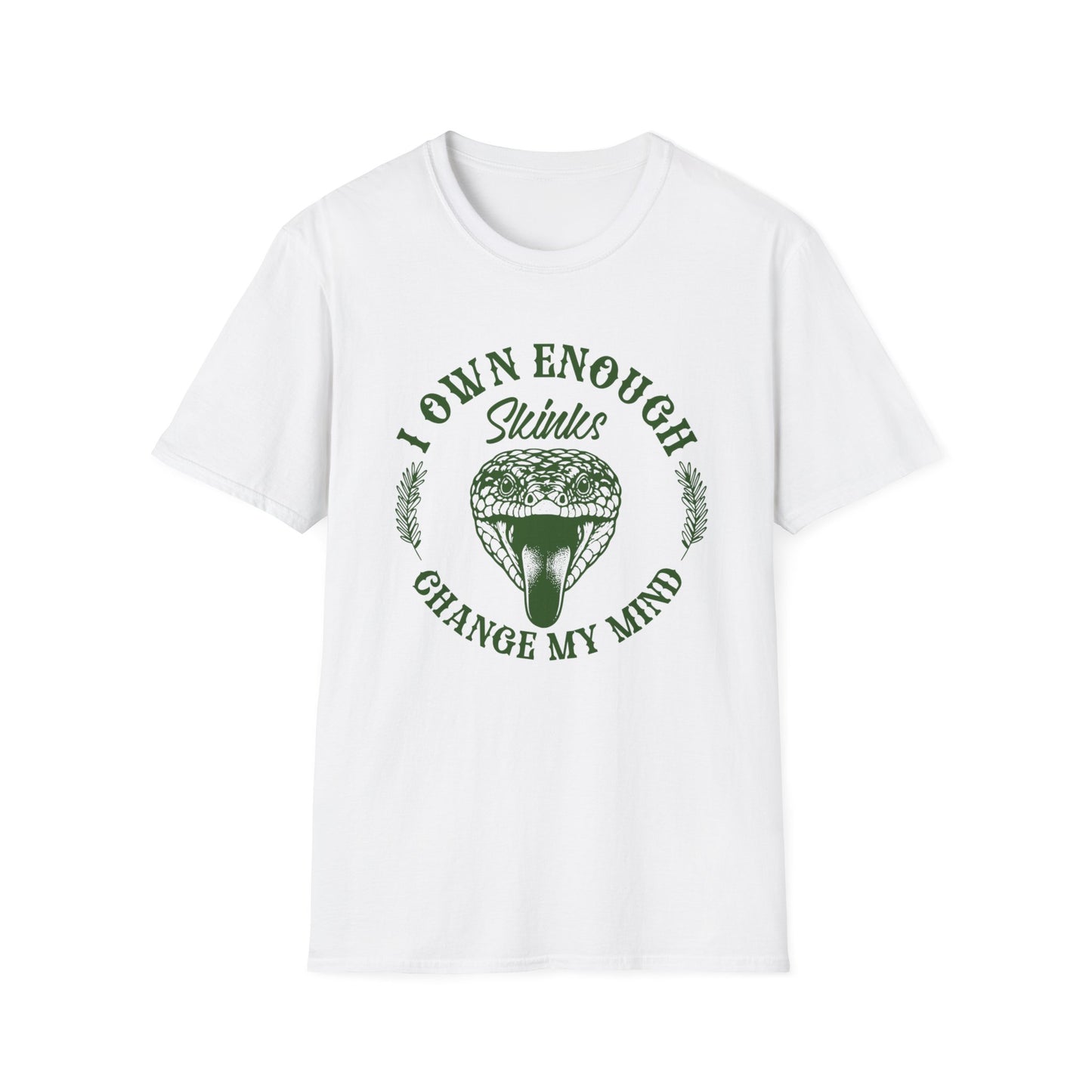 I Own Enough Skinks Change My Mind T-Shirt | Funny Reptile Keeper Tee | Lizard Lover Gift | Reptile Expo Shirt | Herp Hobbyist Apparel
