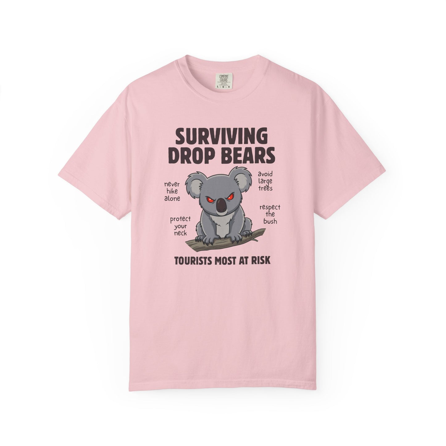 Surviving Drop Bears Shirt, Comfort Colors Hiking Tee, Funny Australian Wildlife Shirt, Drop Bear Tourist T Shirt, Camping Humor Tee