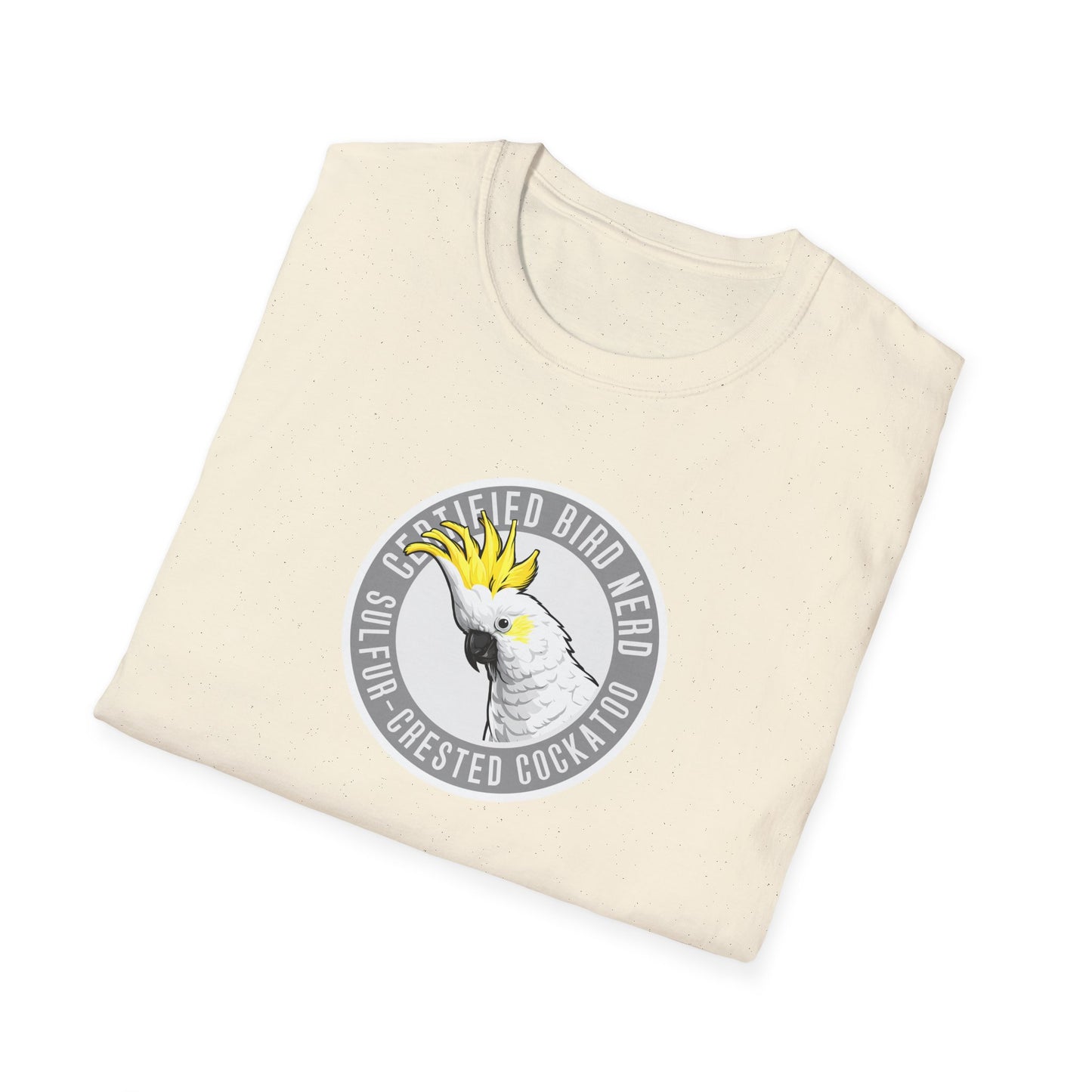 Sulfur-Crested Cockatoo T-Shirt, Certified Bird Nerd Shirt, Australian Bird Tee, Cockatoo Lover Gift, Birdwatching Shirt, Wildlife Tee