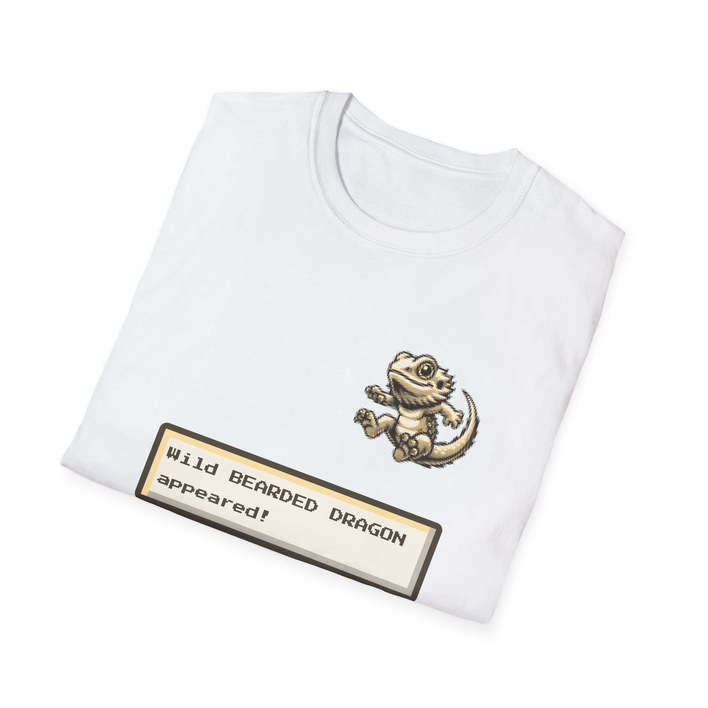 A Wild Beardie Appears T-Shirt – Funny Bearded Dragon Gamer Tee