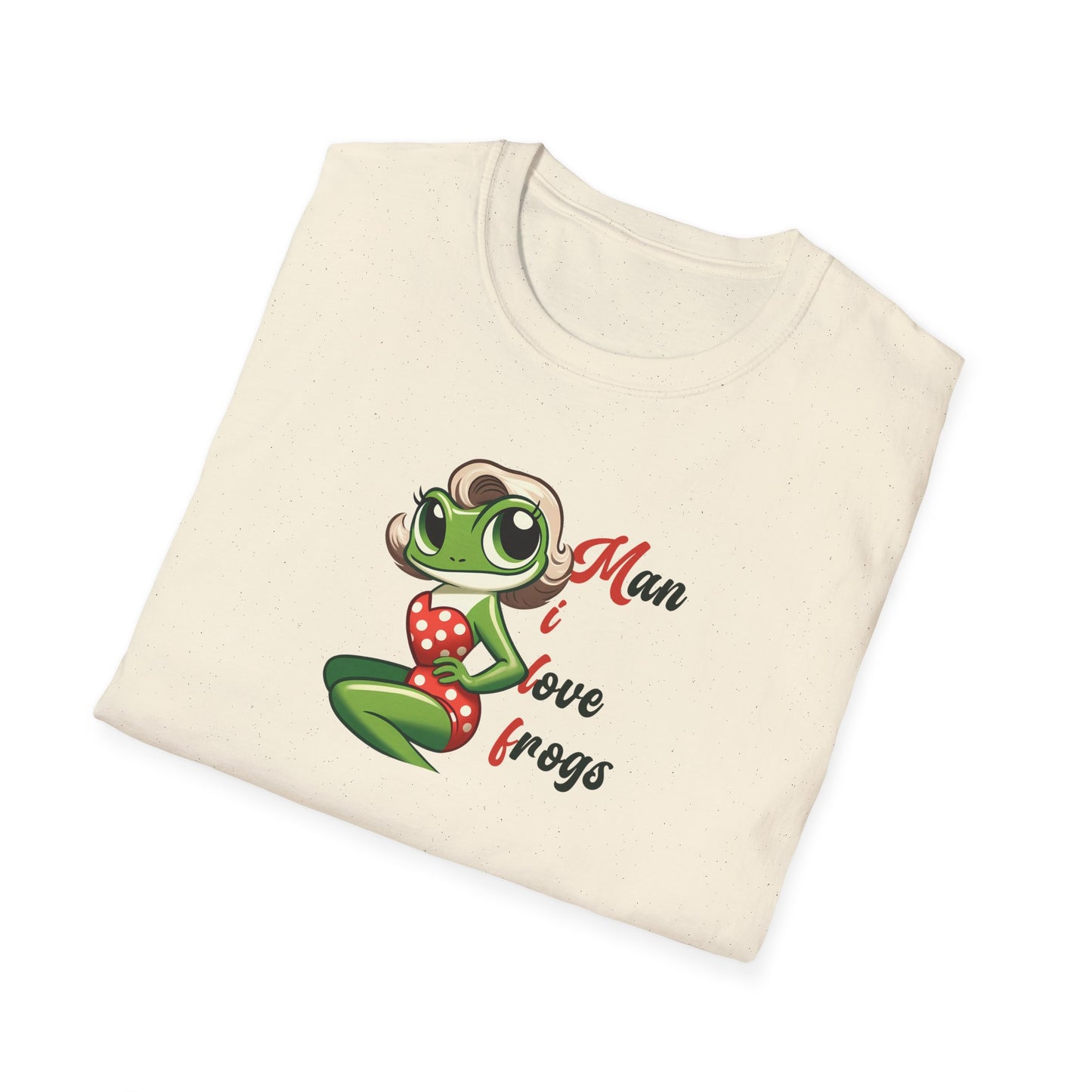 Man I Love Frogs T-Shirt, Funny Frog Shirt, Cute Frog Tee, Frog Lover Gift, Vintage Style Frog Shirt, Funny Animal Tee
