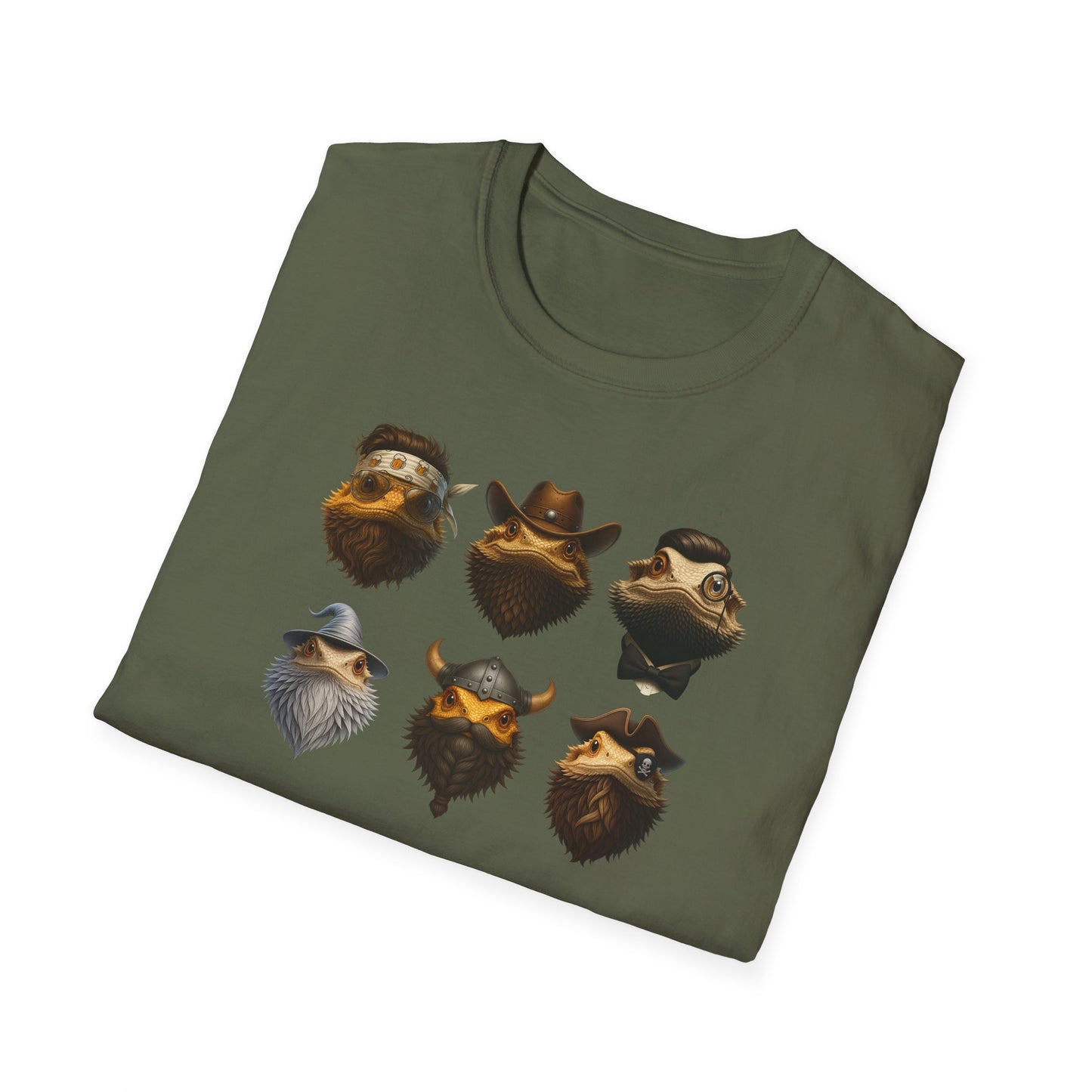Bearded Dragon T-Shirt History’s Greatest Beards Funny Reptile Shirt, Viking Wizard Pirate Beard Tee, Aussie Lizard Gift