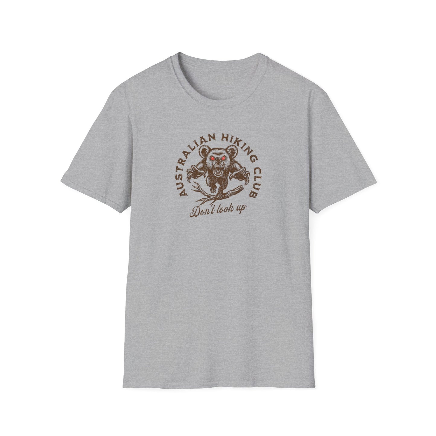 Drop Bear T-Shirt Australian Hiking Club Don’t Look Up, Funny Aussie Shirt, Drop Bear Warning Tee, Australia Meme Shirt, Hiking Gift