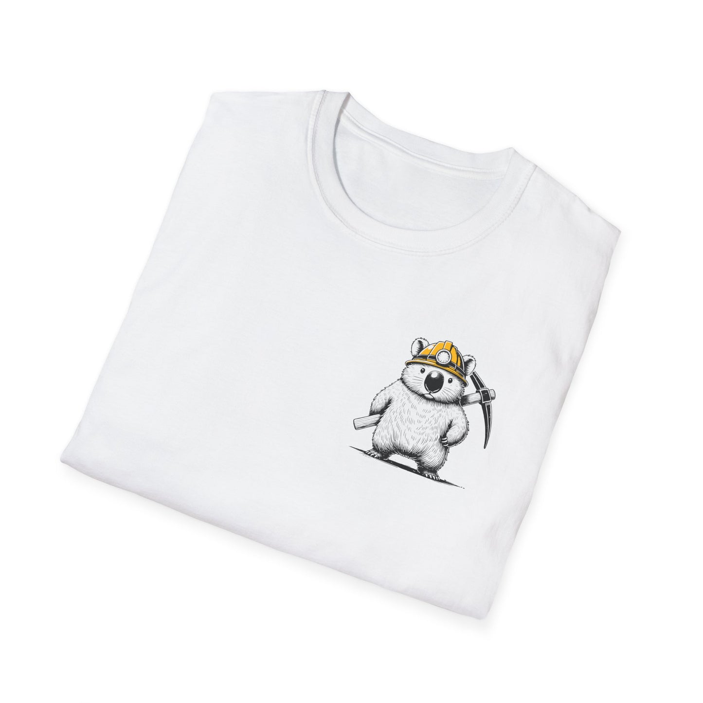 Wombat Miner T-Shirt, Funny Wombat Shirt, Aussie Mining Tee, Hard Hat Wombat, Australian Wildlife Shirt, Blue Collar Humor Gift