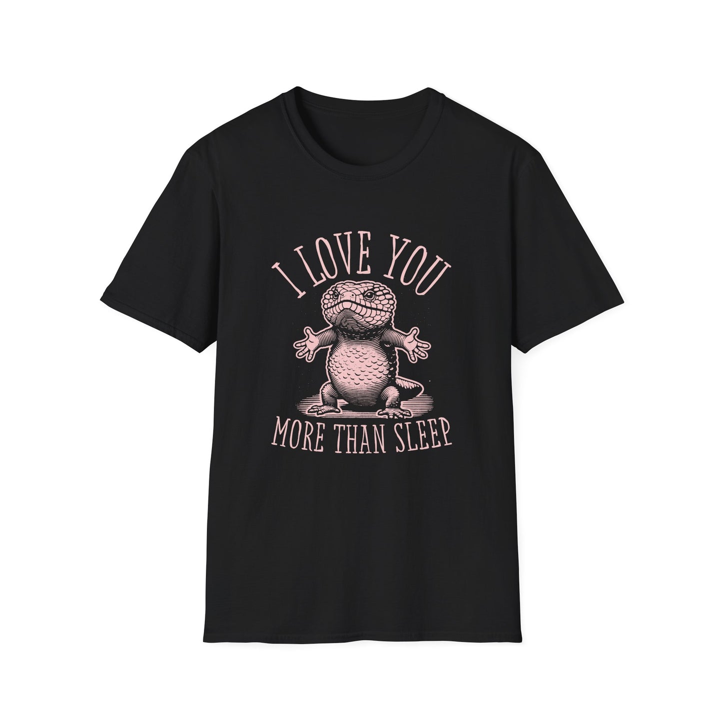 Shingleback T-Shirt – I Love You More Than Sleep Funny Australian Reptile Tee