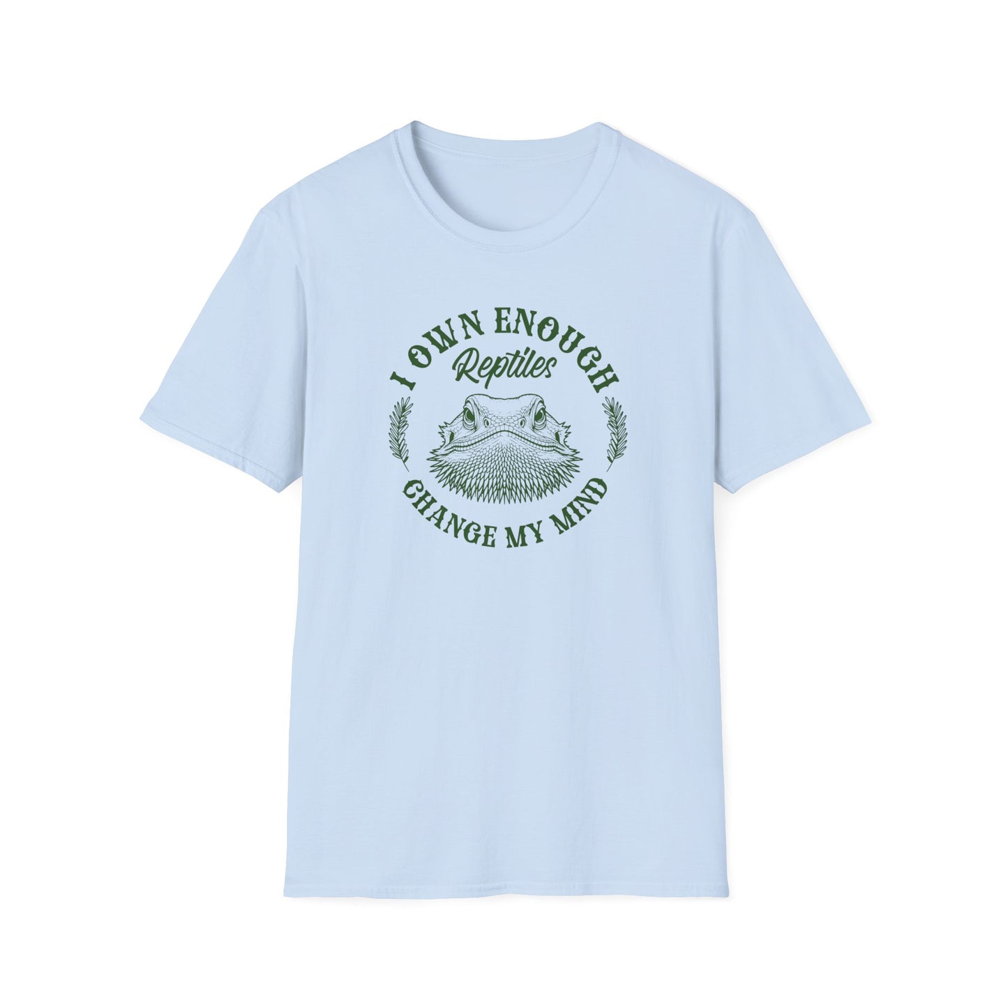 Reptile Keeper T-Shirt I Own Enough Reptiles Change My Mind, Funny Reptile Shirt, Bearded Dragon Snake Lizard Tee, Herpetology Gift