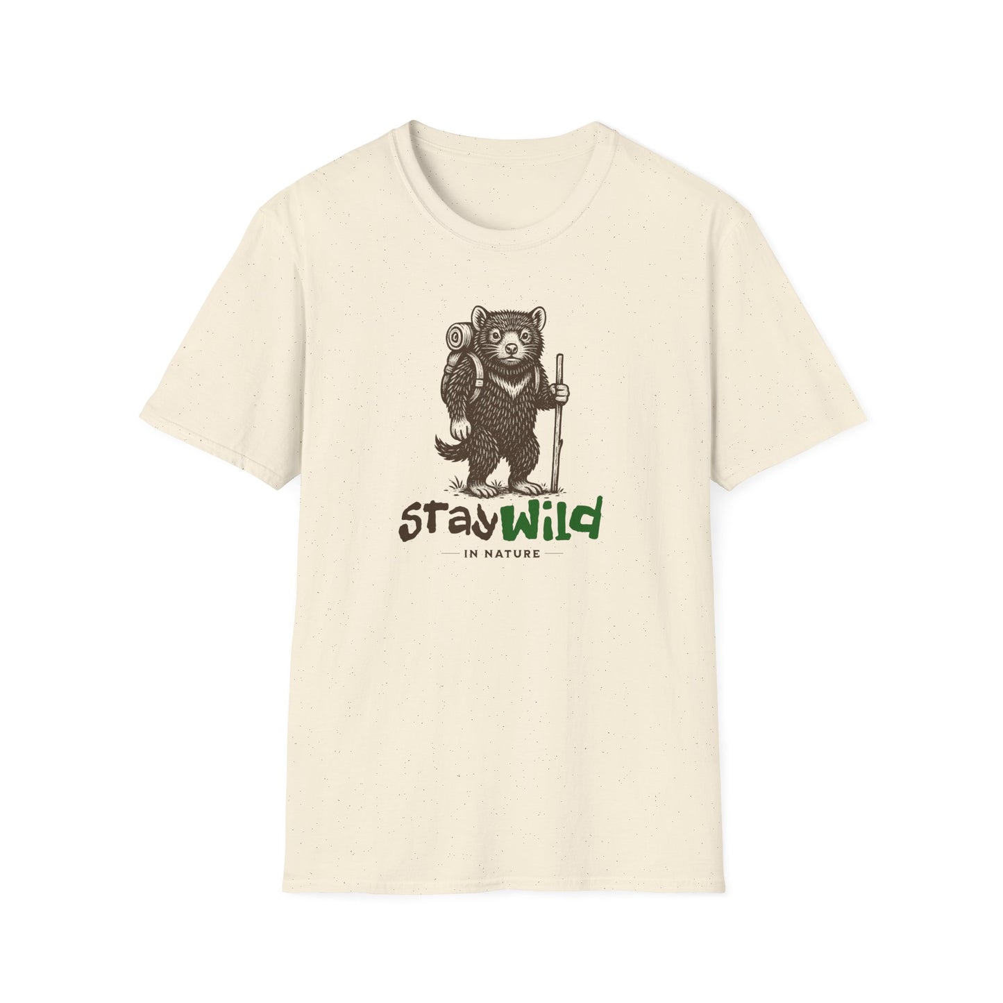 Tasmanian Devil Hiking T-Shirt Stay Wild In Nature Shirt, Aussie Wildlife Hiker Tee, Cute Devil Backpack Shirt, Outdoor Adventure Gift