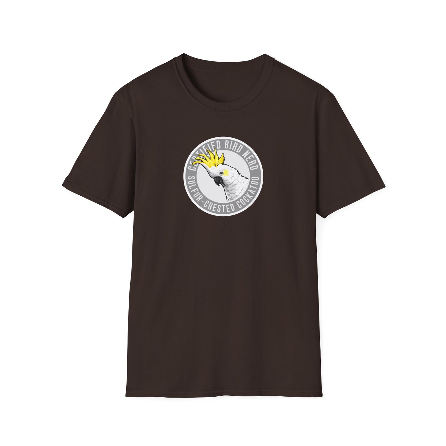 Sulfur-Crested Cockatoo T-Shirt, Certified Bird Nerd Shirt, Australian Bird Tee, Cockatoo Lover Gift, Birdwatching Shirt, Wildlife Tee