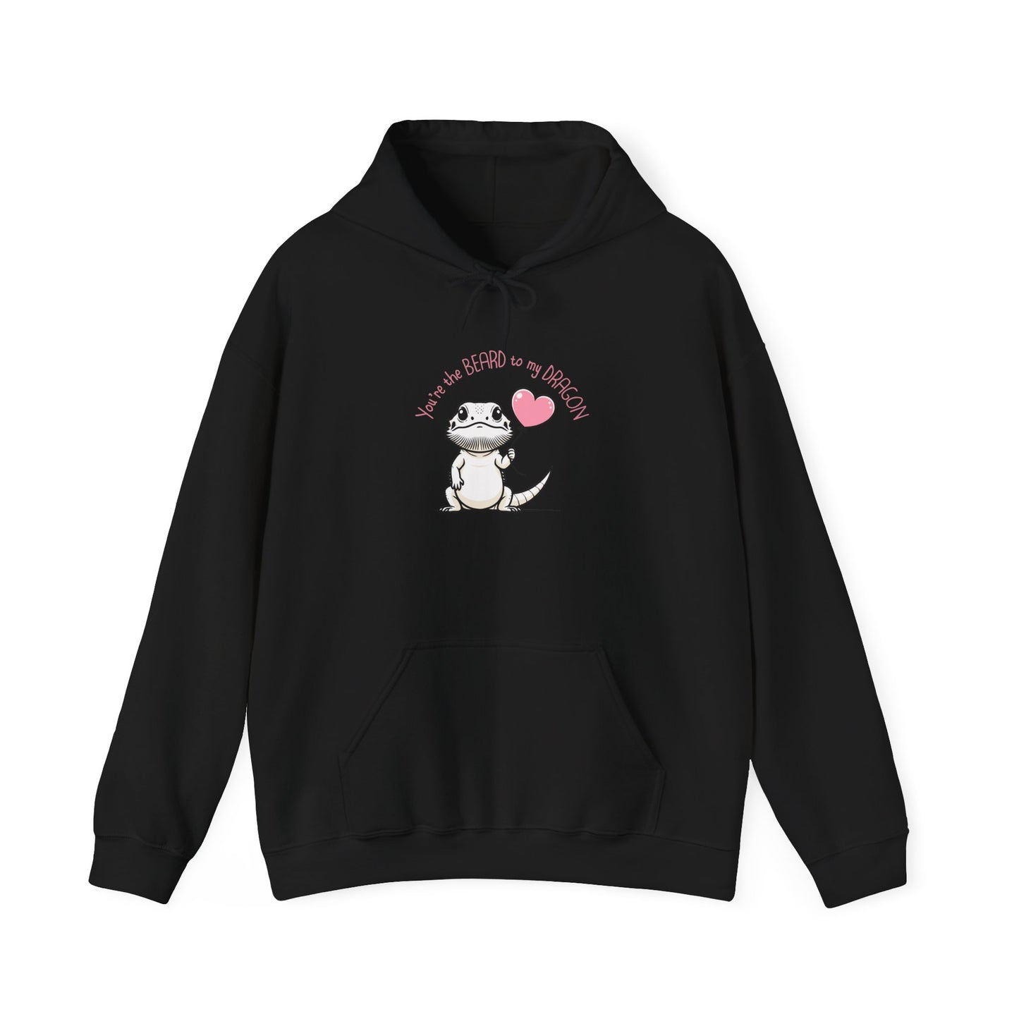 Bearded Dragon Valentine Hoodie, You’re the Beard to My Dragon Hoodie, Beardie Love Hoodie, Reptile Lover Gift, Cute Lizard Valentine Sweatshirt