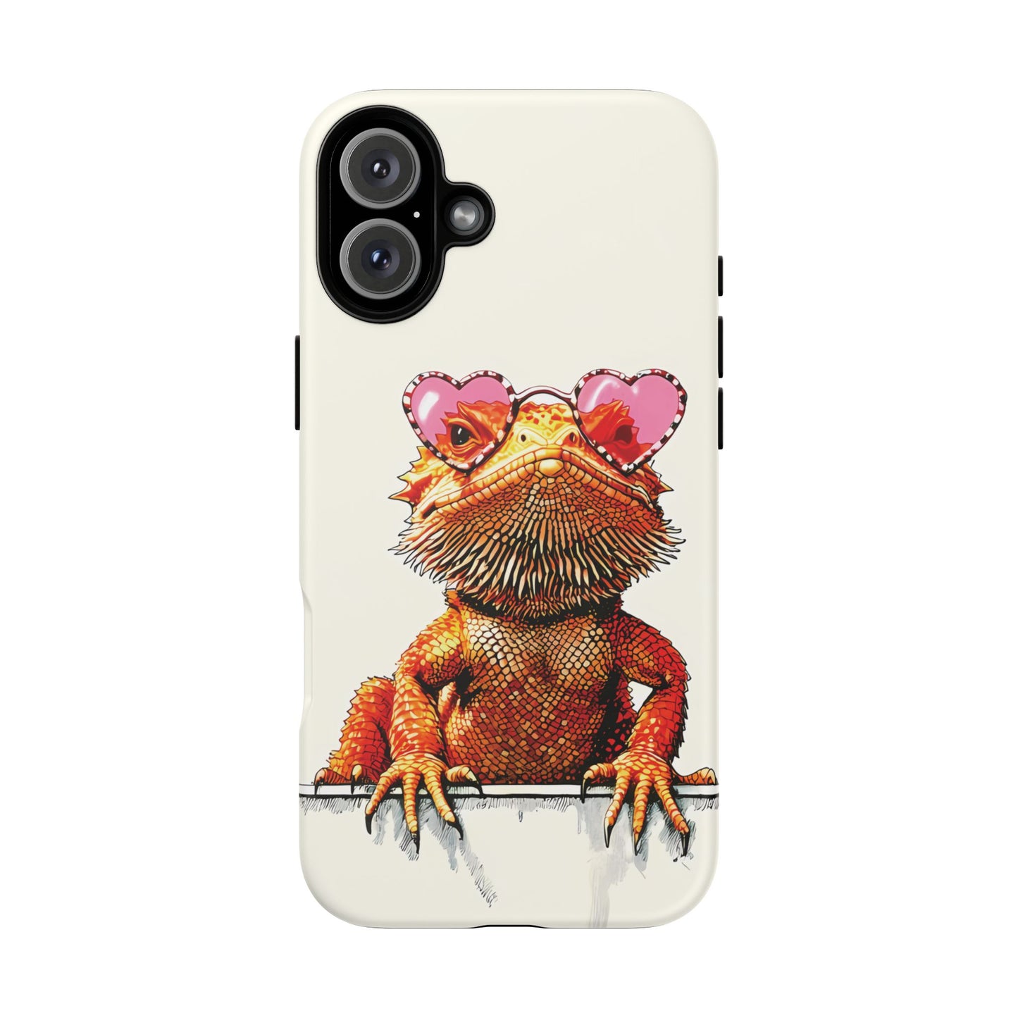 Valentines Day iPhone Case for Reptile Keepers | Bearded Dragon Lover Gift | Cute Herpetology Phone Case | Scaly Love Design