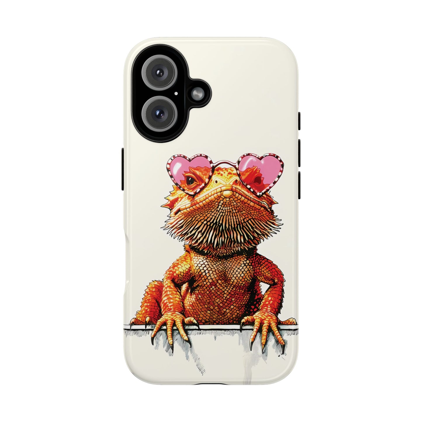 Valentines Day iPhone Case for Reptile Keepers | Bearded Dragon Lover Gift | Cute Herpetology Phone Case | Scaly Love Design