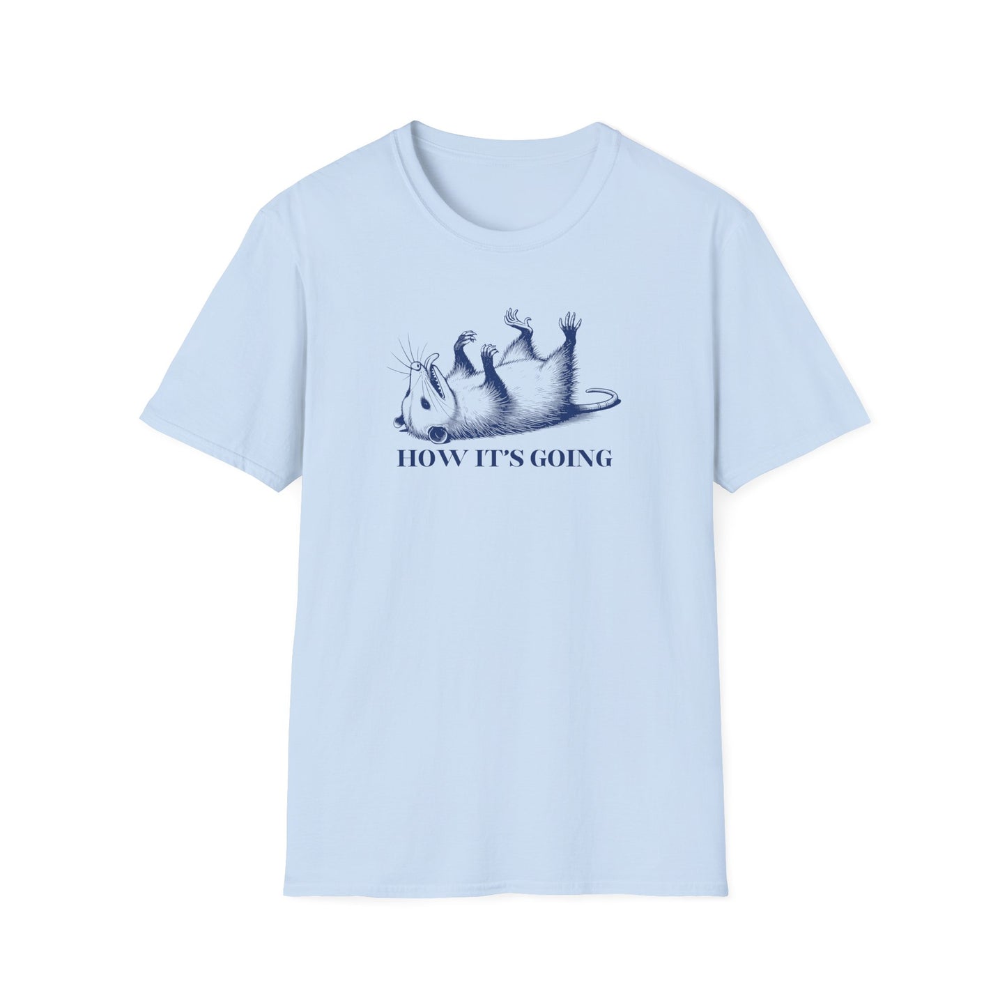 Opossum T-Shirt How It’s Going, Funny Possum Shirt, Meme Animal Tee, Dark Humor Shirt, Playing Dead Possum Shirt, Funny Animal Tee