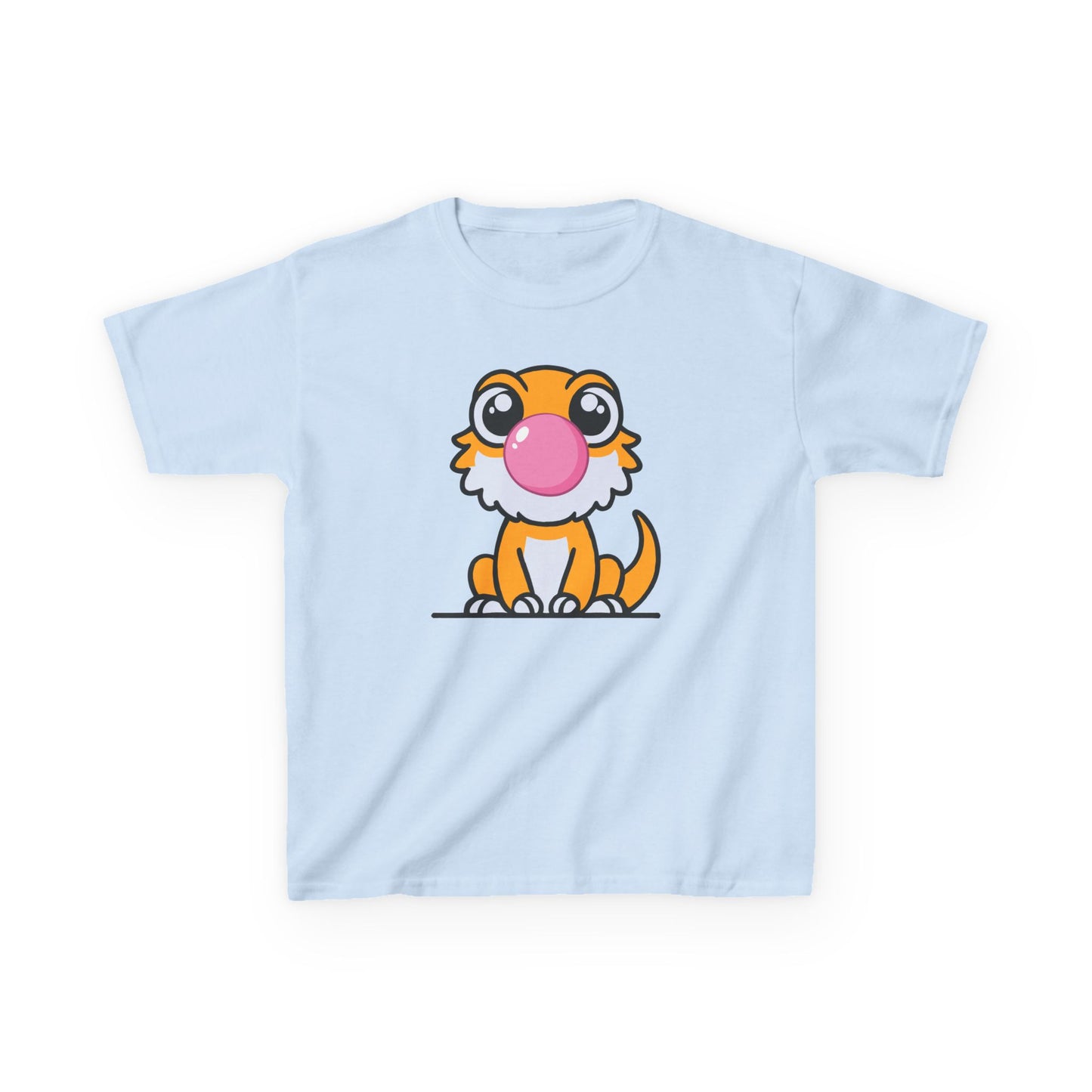 Kids Bearded Dragon T-Shirt – Blowing Bubble Gum Cute Reptile Lover Tee