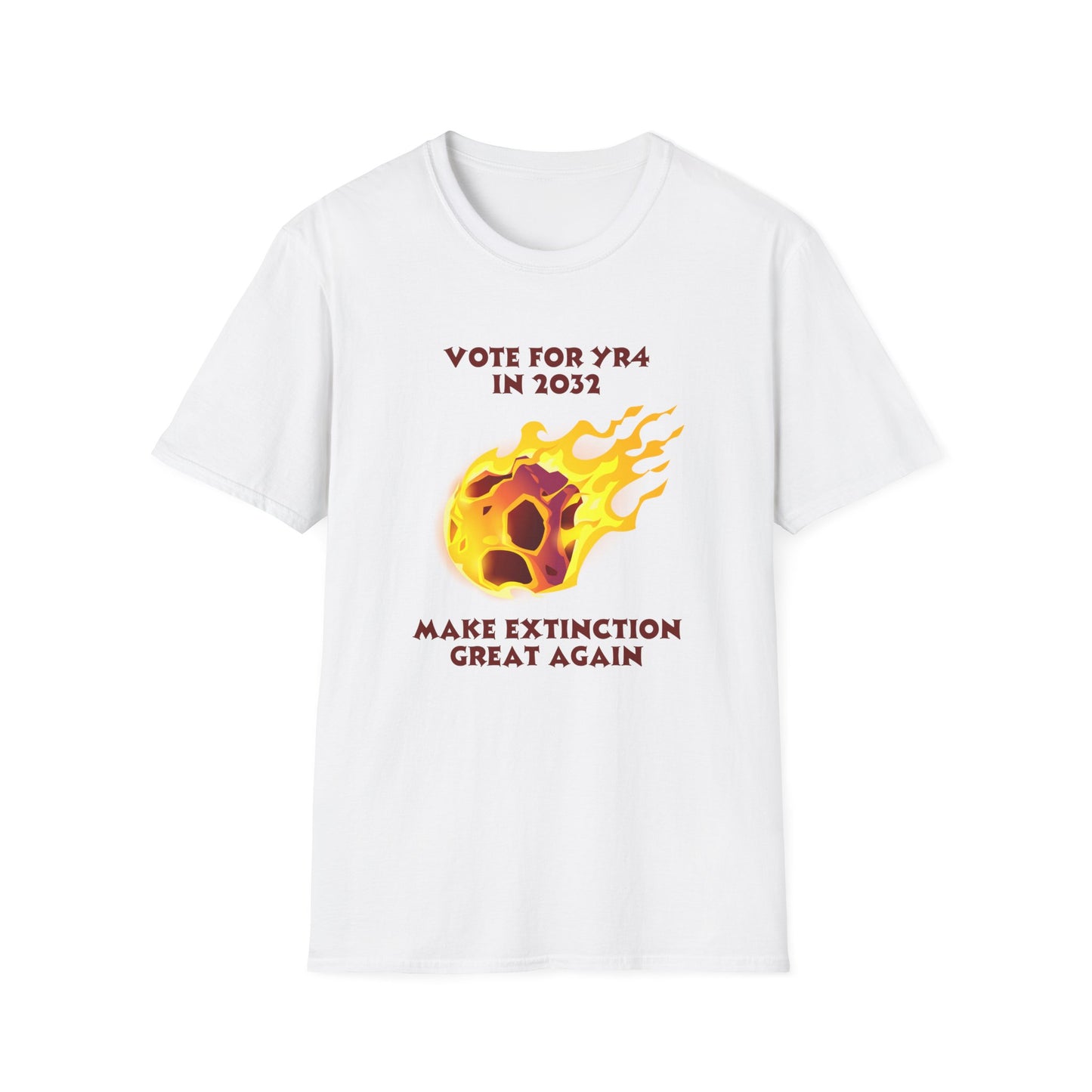 YR4 Asteroid T-Shirt – Make Extinction Great Again Funny Science Space Tee