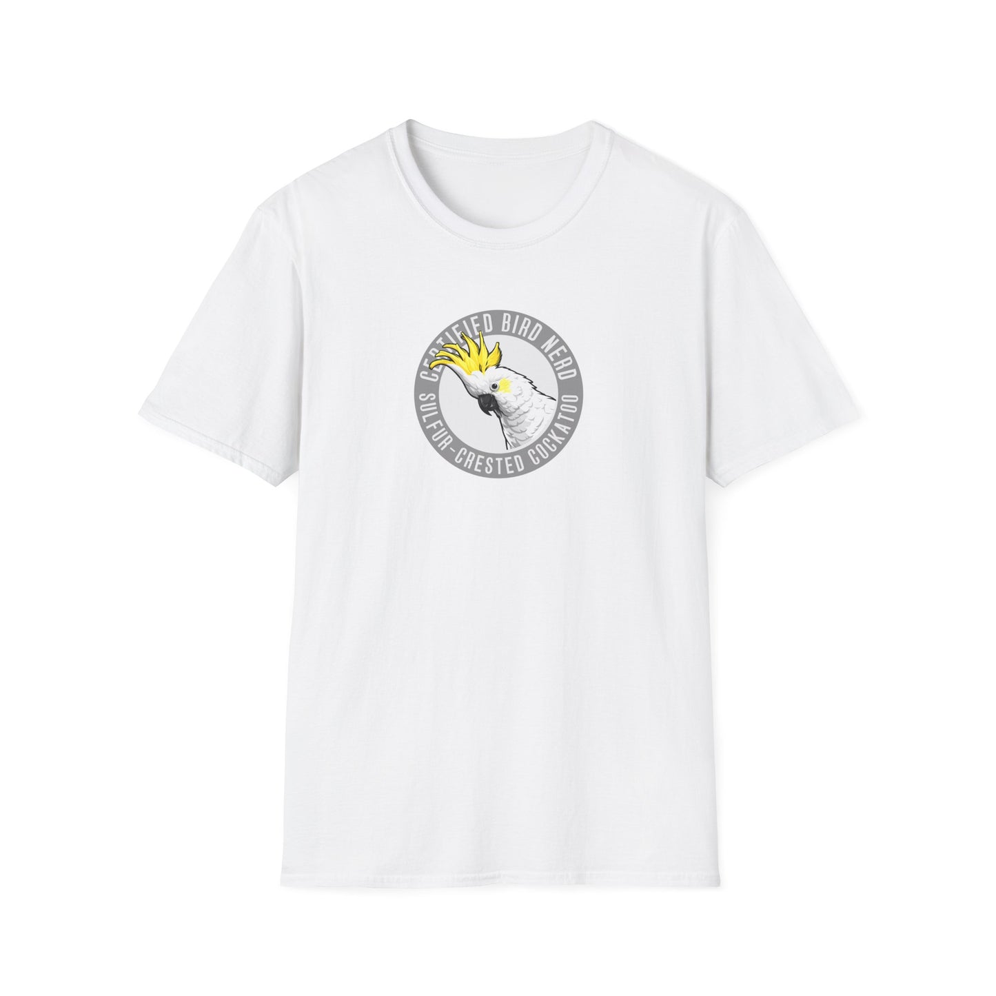 Sulfur-Crested Cockatoo T-Shirt, Certified Bird Nerd Shirt, Australian Bird Tee, Cockatoo Lover Gift, Birdwatching Shirt, Wildlife Tee