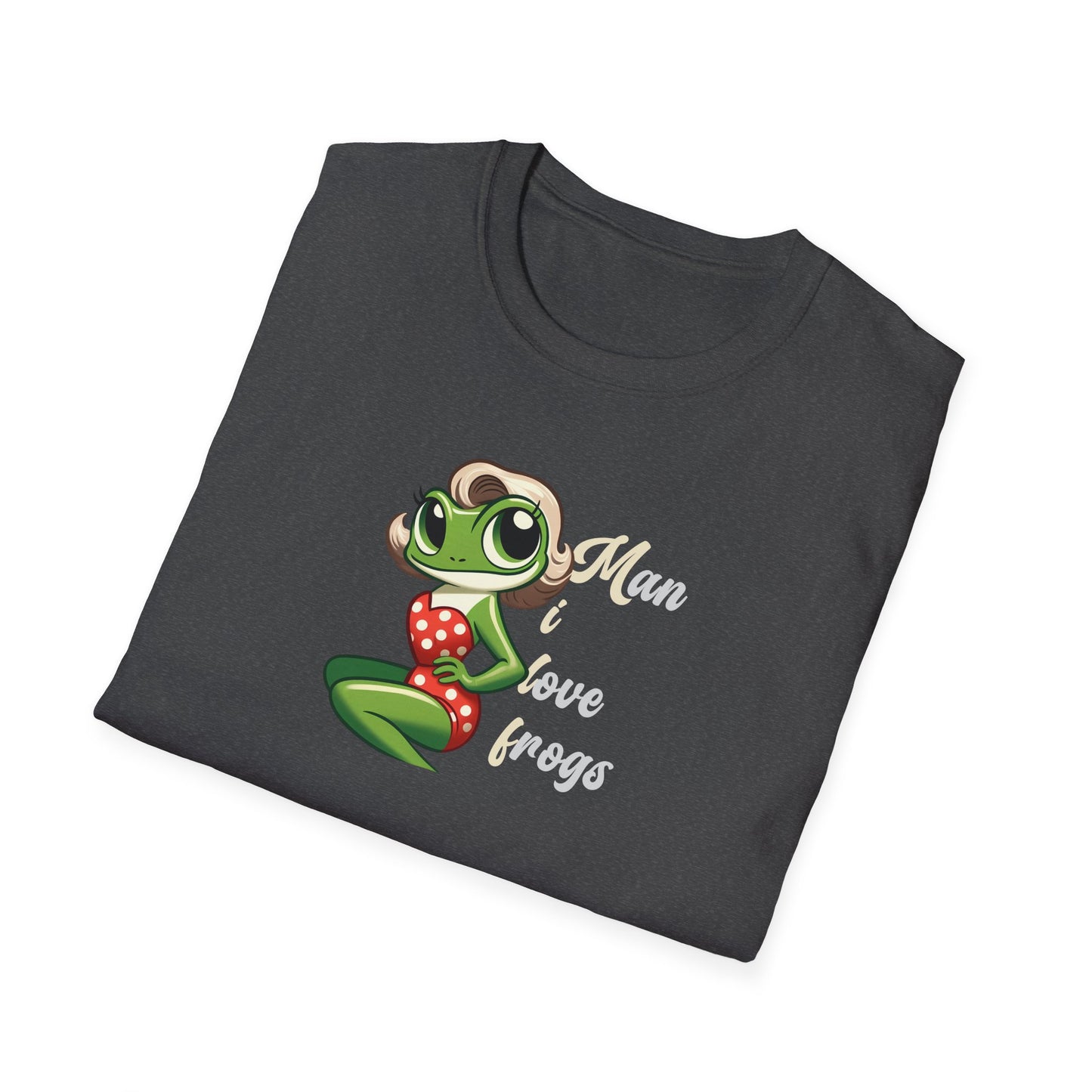Man I Love Frogs T-Shirt, Funny Frog Shirt, Cute Frog Tee, Frog Lover Gift, Vintage Style Frog Shirt, Funny Animal Tee