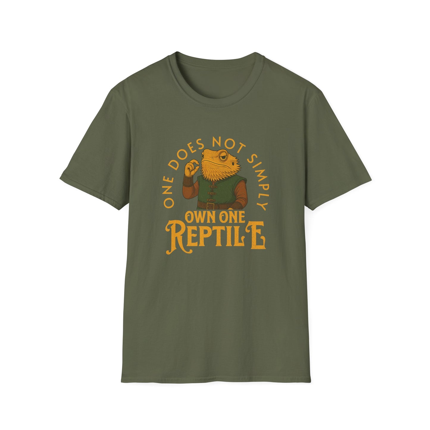 One Does Not Simply Own One Reptile T-Shirt – Funny Reptile Lover, Lizard, Snake & Herpetology Gift Tee