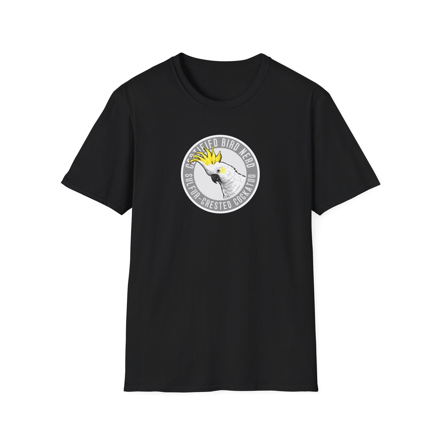 Sulfur-Crested Cockatoo T-Shirt, Certified Bird Nerd Shirt, Australian Bird Tee, Cockatoo Lover Gift, Birdwatching Shirt, Wildlife Tee