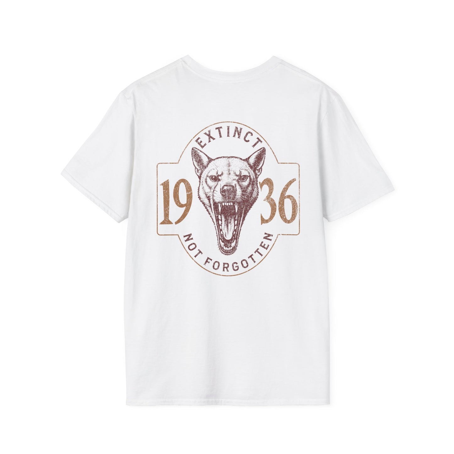 Thylacine T-Shirt – Extinct Not Forgotten 1936 Australian Wildlife Conservation Tee