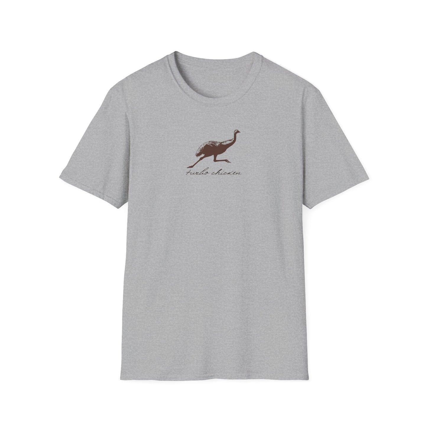 Emu T-Shirt Turbo Chicken Tee, Funny Australian Bird Shirt, Aussie Wildlife T-Shirt, Minimalist Emu Shirt, Bird Nerd Gift