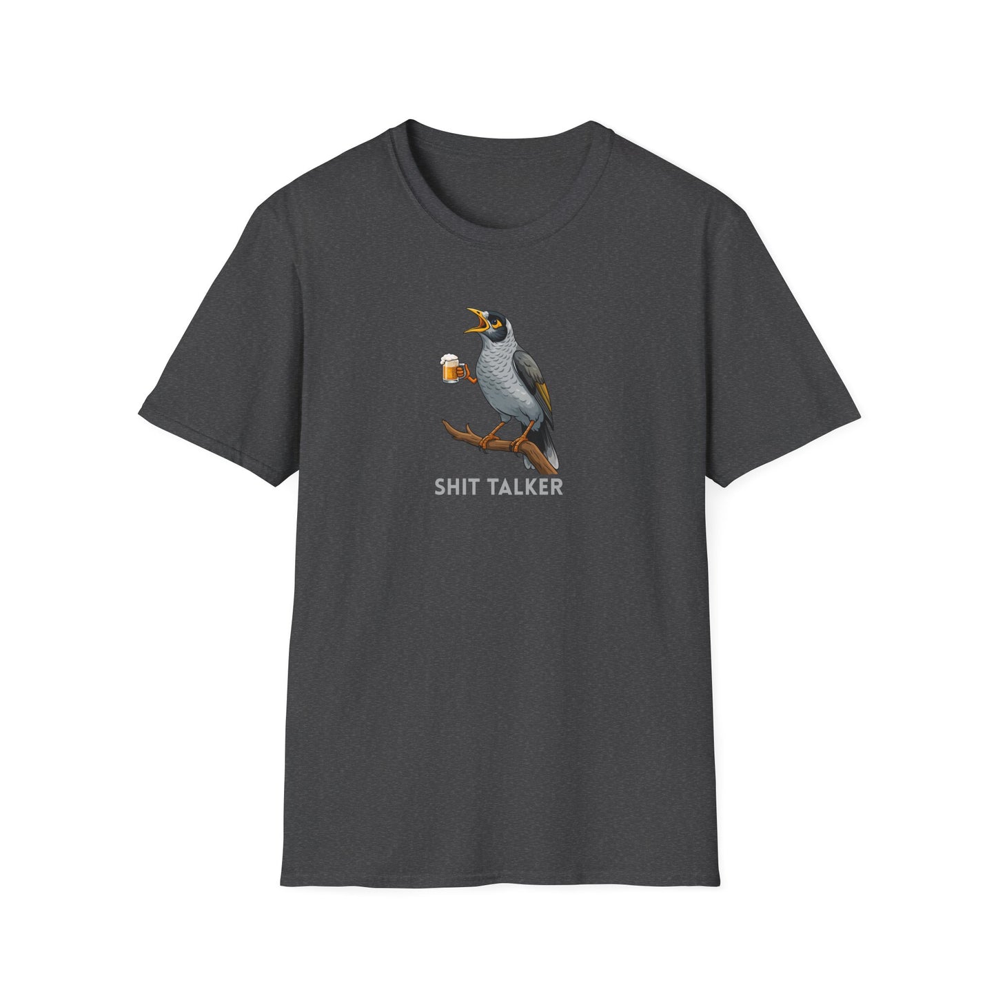 Noisy Miner T-Shirt, Australian Bird Shirt, Shit Talker Tee, Aussie Bird T-Shirt, Bird Nerd Gift, Funny Australian Wildlife Shirt, Beer Bird Graphic Tee