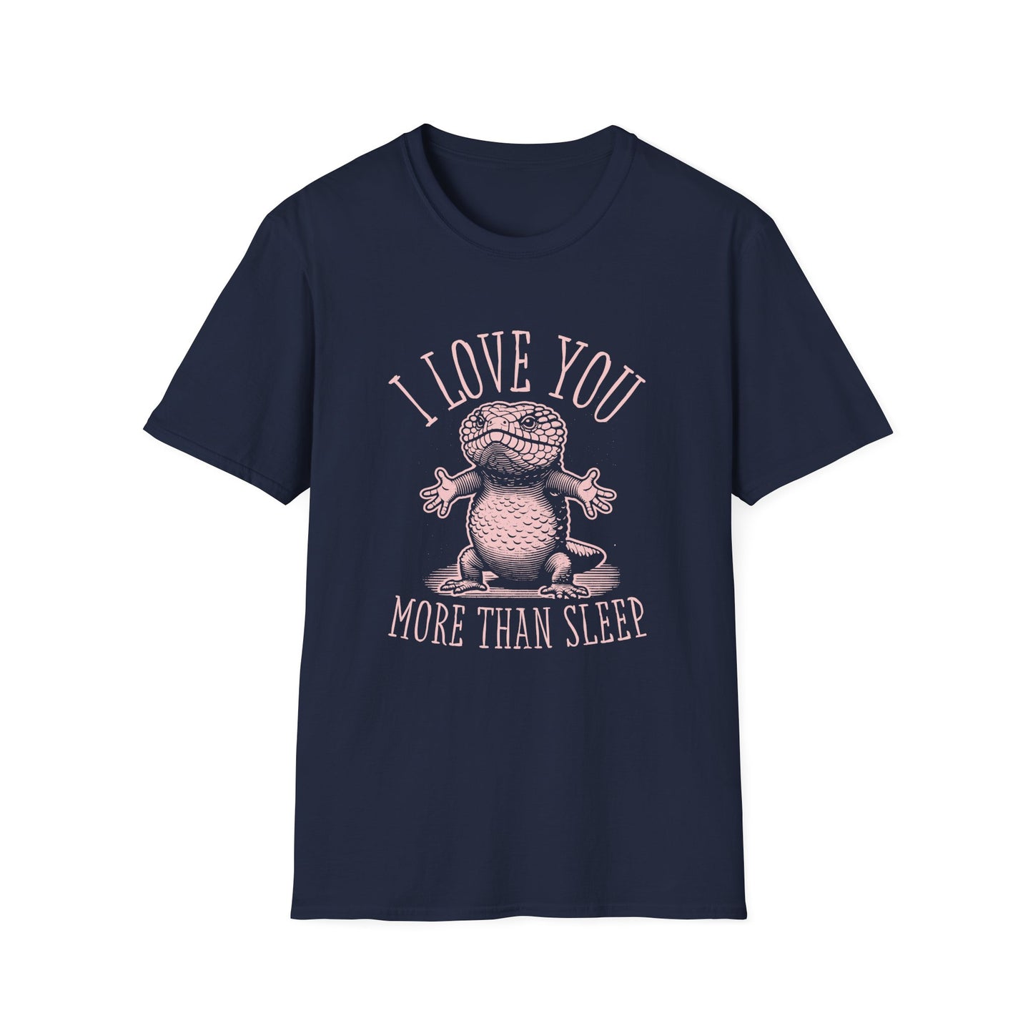 Shingleback T-Shirt – I Love You More Than Sleep Funny Australian Reptile Tee