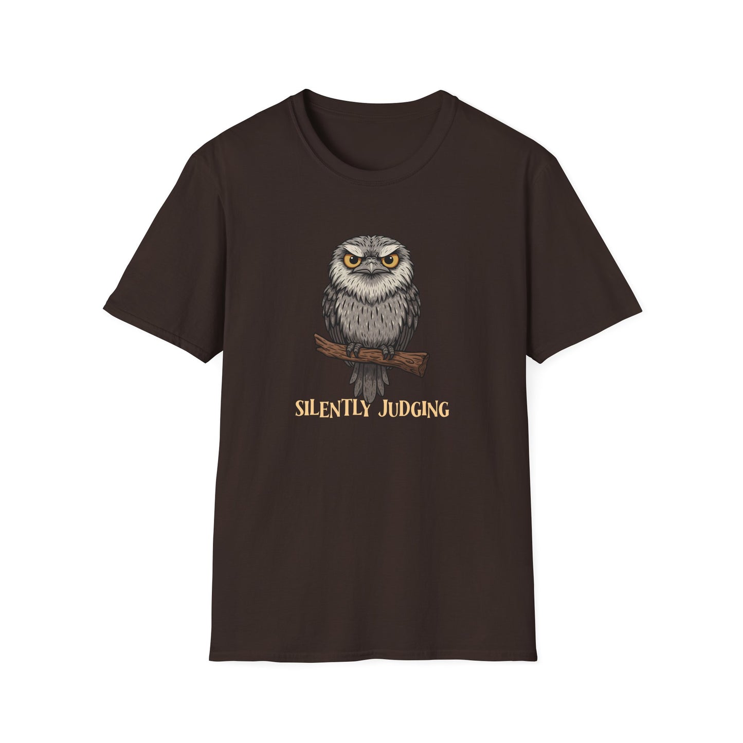 Tawny Frogmouth T-Shirt Silently Judging Shirt, Funny Owl Lover Tee, Australian Bird Shirt, Bird Nerd Gift, Frogmouth Tee