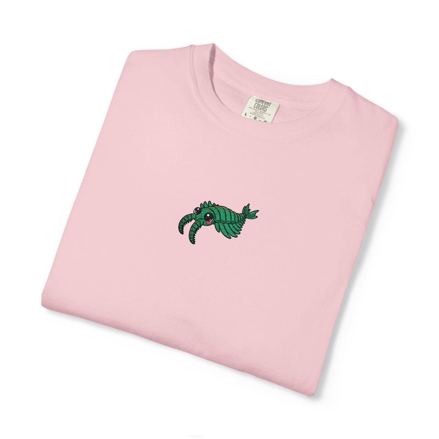 Anomalocaris Embroidered Comfort Colors T-Shirt, Cambrian Explosion Shirt, Prehistoric Ocean Creature Tee, Paleontology Gift, Fossil Shirt