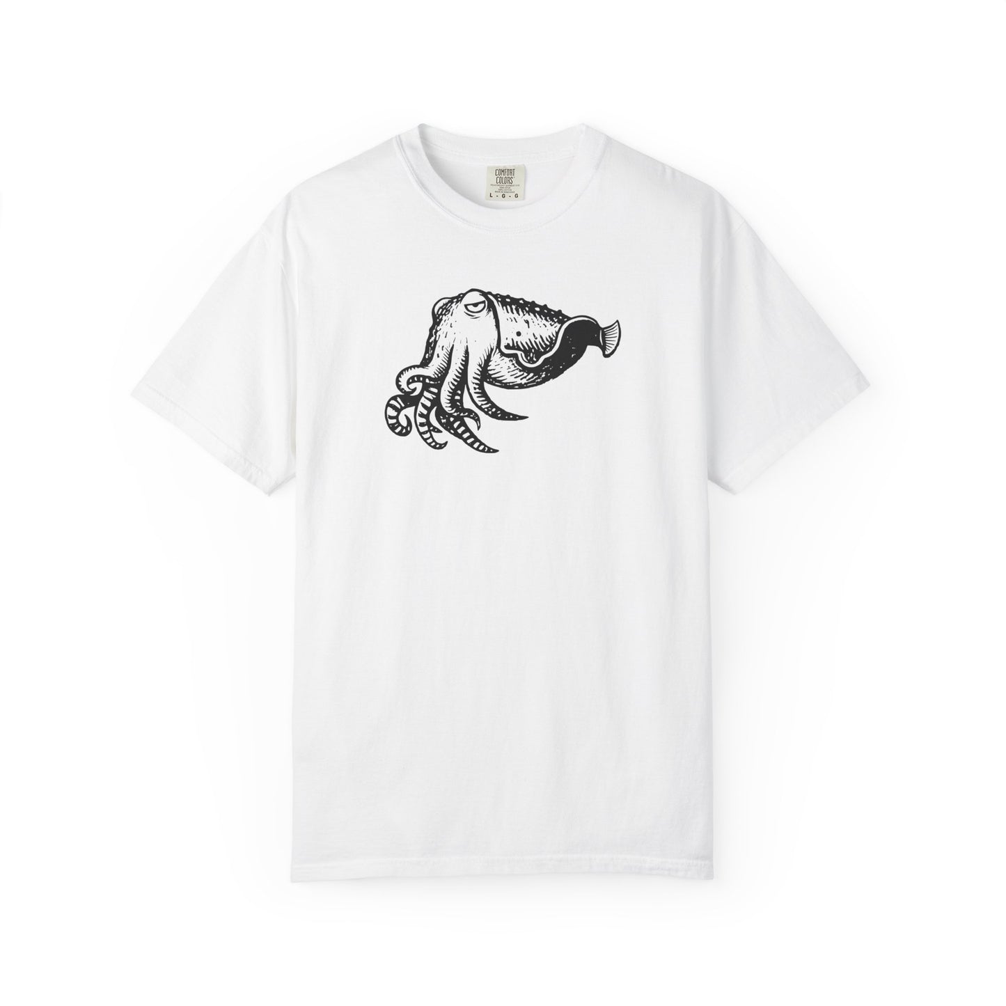 Cuttlefish Shirt, Comfort Colors Ocean Animal Tee, Cephalopod T Shirt, Marine Biology Gift, Scuba Diver Shirt, Sea Life Graphic Tee