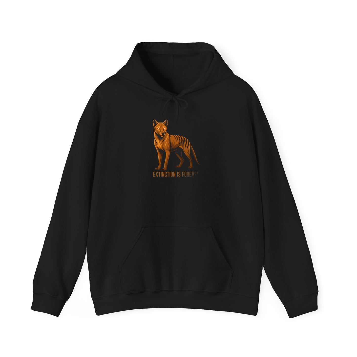 Thylacine Hoodie, Tasmanian Tiger Hoodie, Extinction Is Forever Hoodie, Australian Wildlife Hoodie, Cryptid Hoodie, Aussie Animal Sweatshirt, Conservation Hoodie
