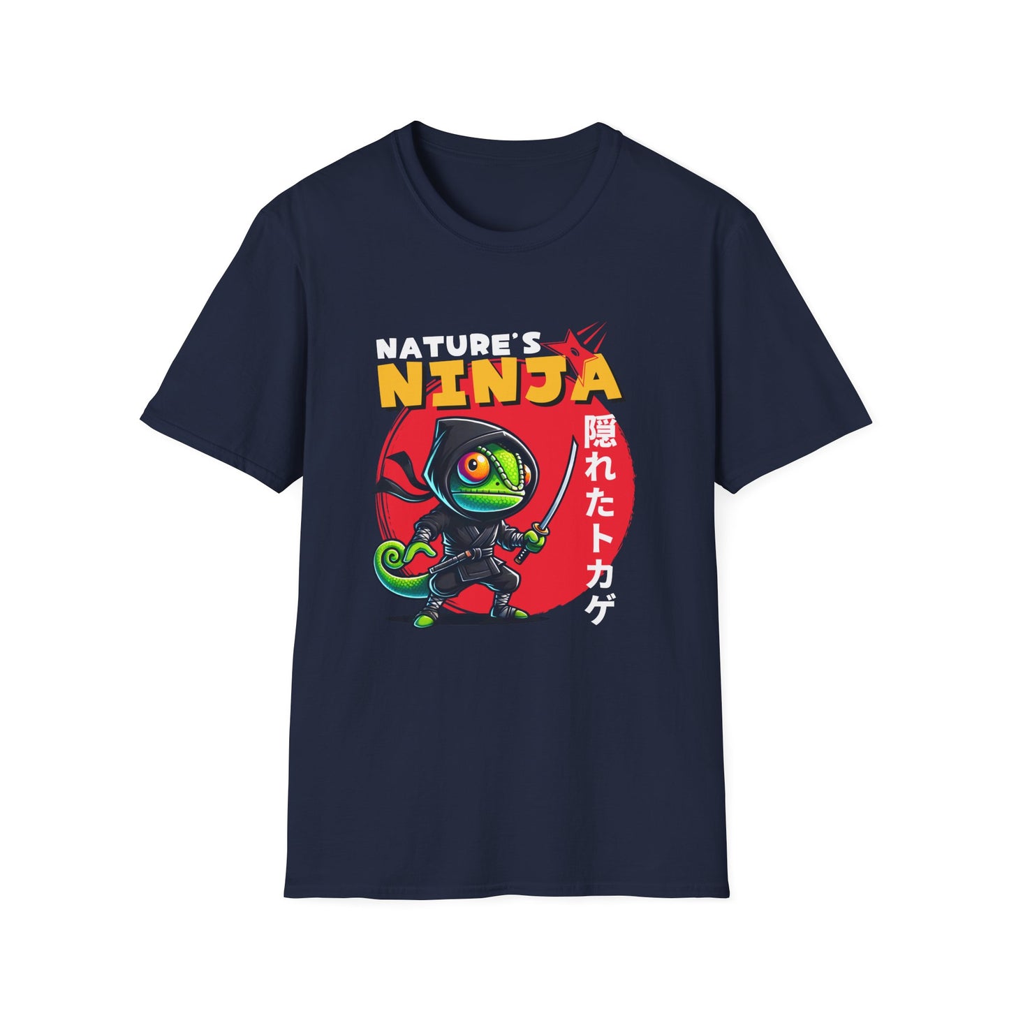 Chameleon Ninja T-Shirt, Nature’s Ninja Shirt, Reptile Lover Tee, Chameleon Lover Gift, Lizard Graphic Shirt, Herpetology Tee