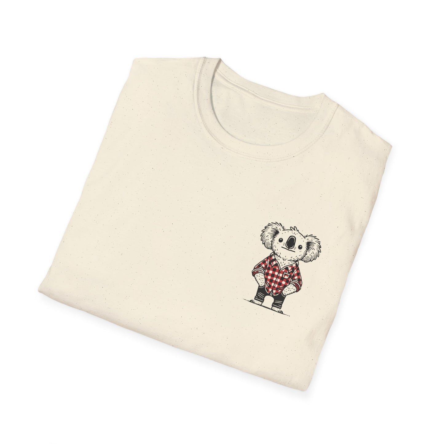 Whimsical Koala T-Shirt, Cute Koala Shirt, Funny Aussie Animal Tee, Australian Wildlife Shirt, Koala Gift, Quirky Animal Pocket Print