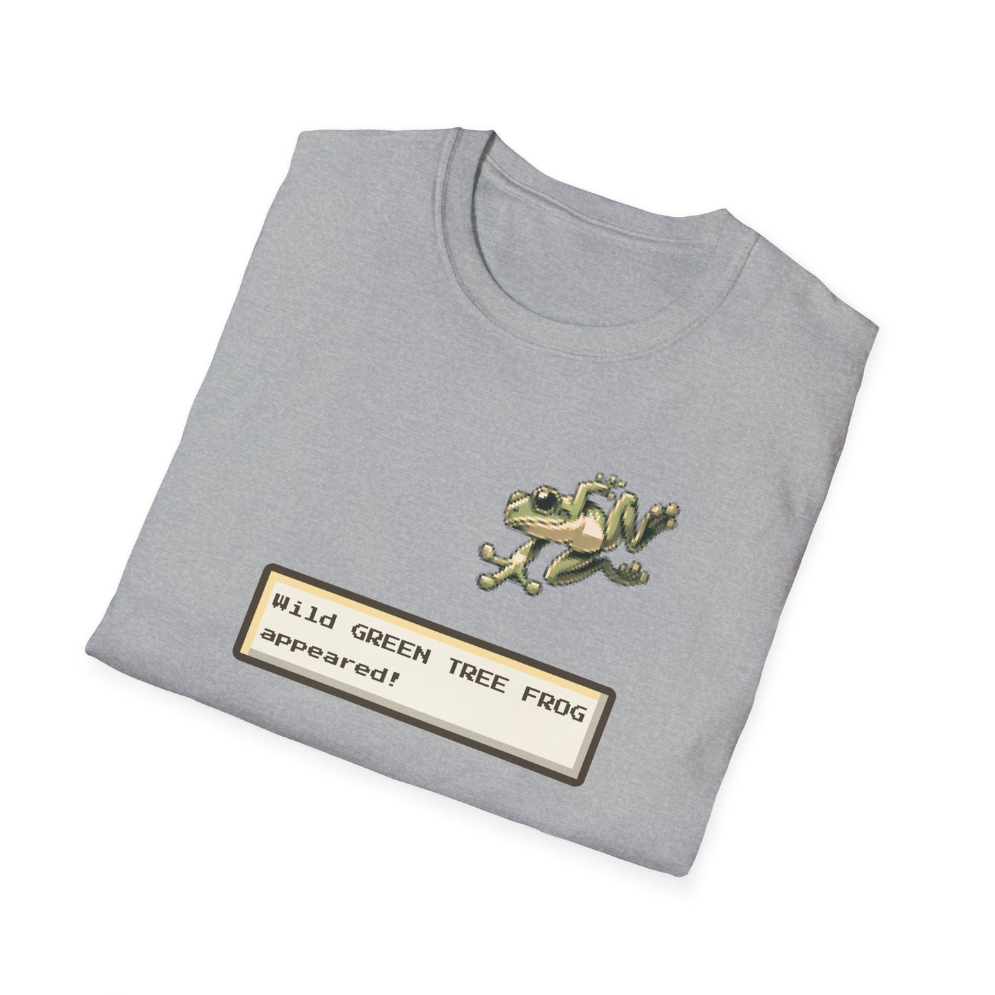 Green Tree Frog Gaming T-Shirt, Retro RPG Frog Shirt, Wild Encounter Tee, Pixel Frog Shirt, Gamer Animal Tee, Frog Lover Gift