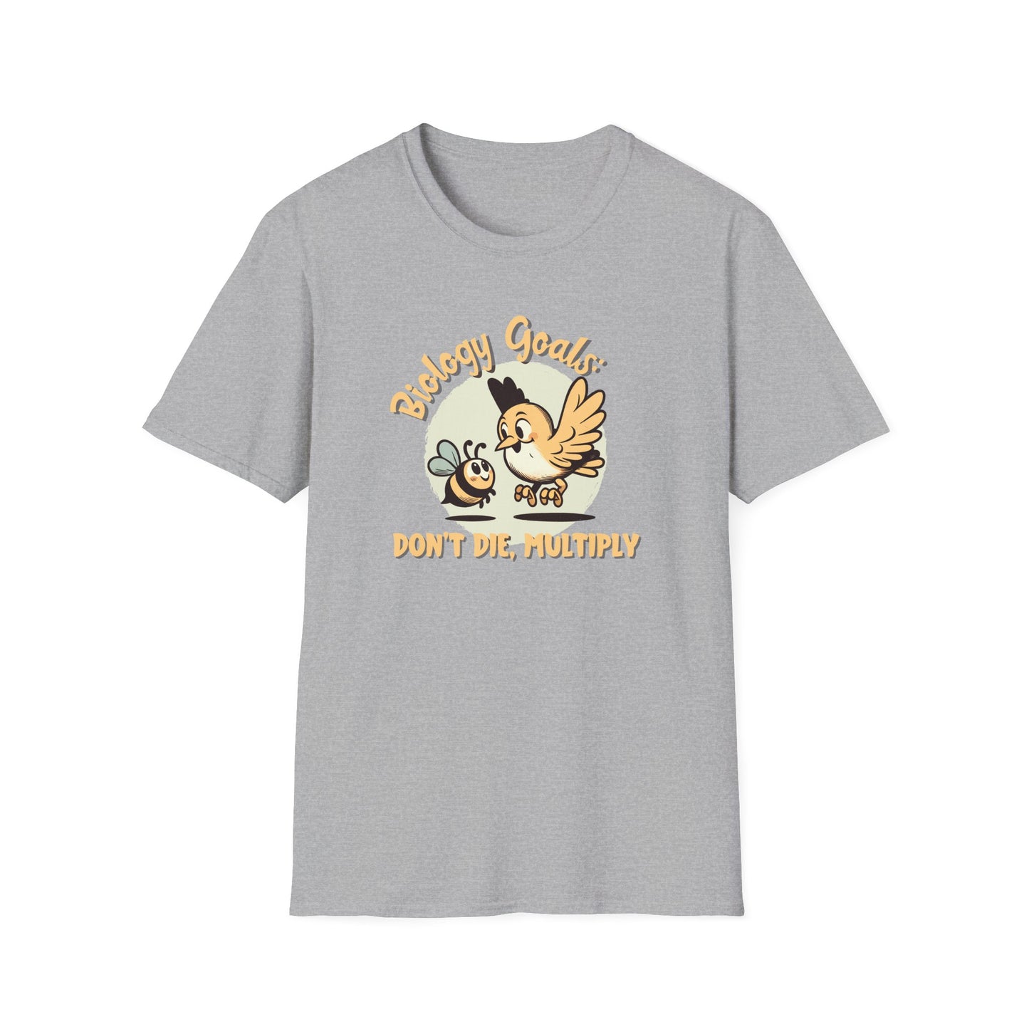 Biology Goals T-Shirt, Don’t Die Multiply Shirt, Biology Teacher Tee, Science Student Gift, Bird And Bee Shirt, Evolution Graphic Tee