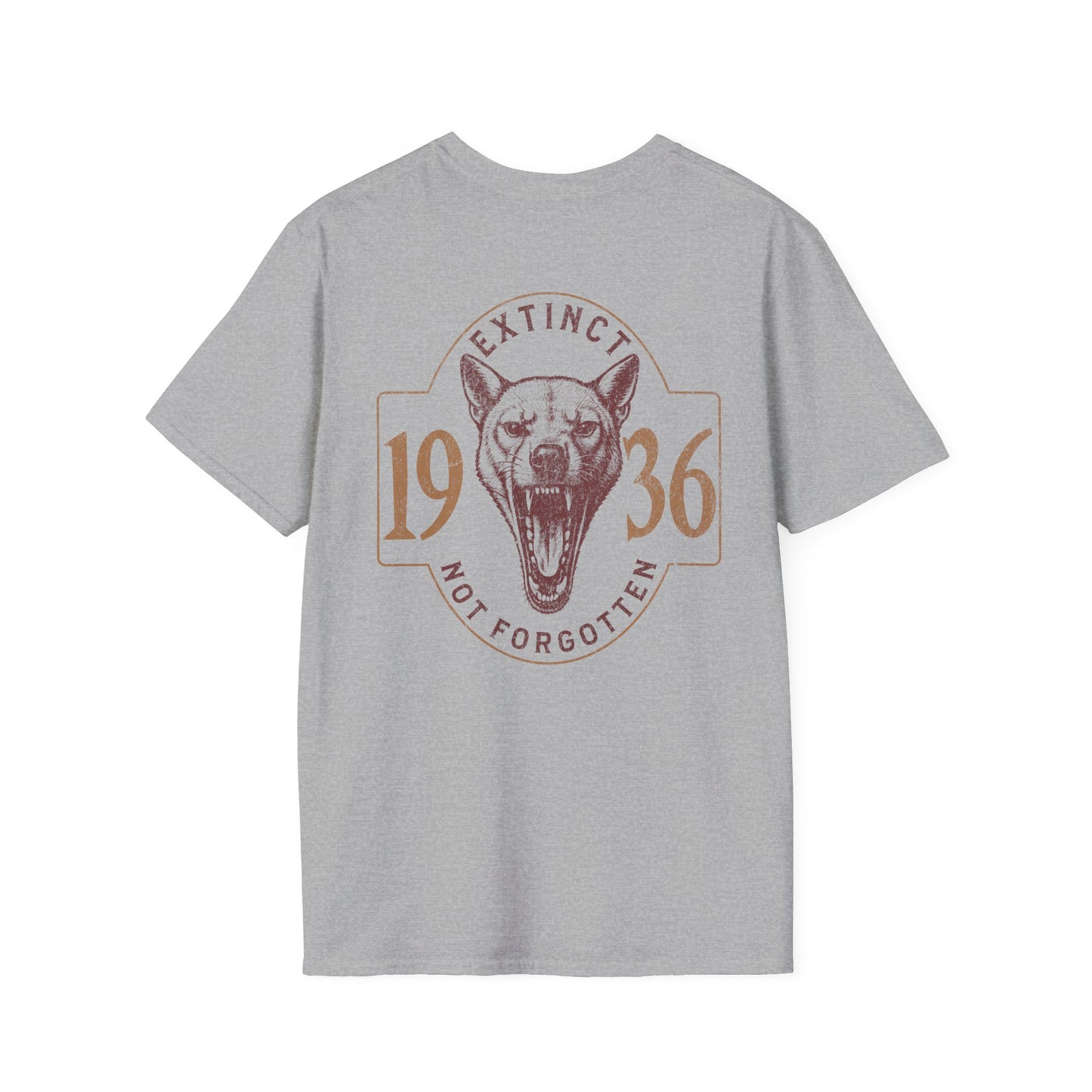 Thylacine T-Shirt – Extinct Not Forgotten 1936 Australian Wildlife Conservation Tee