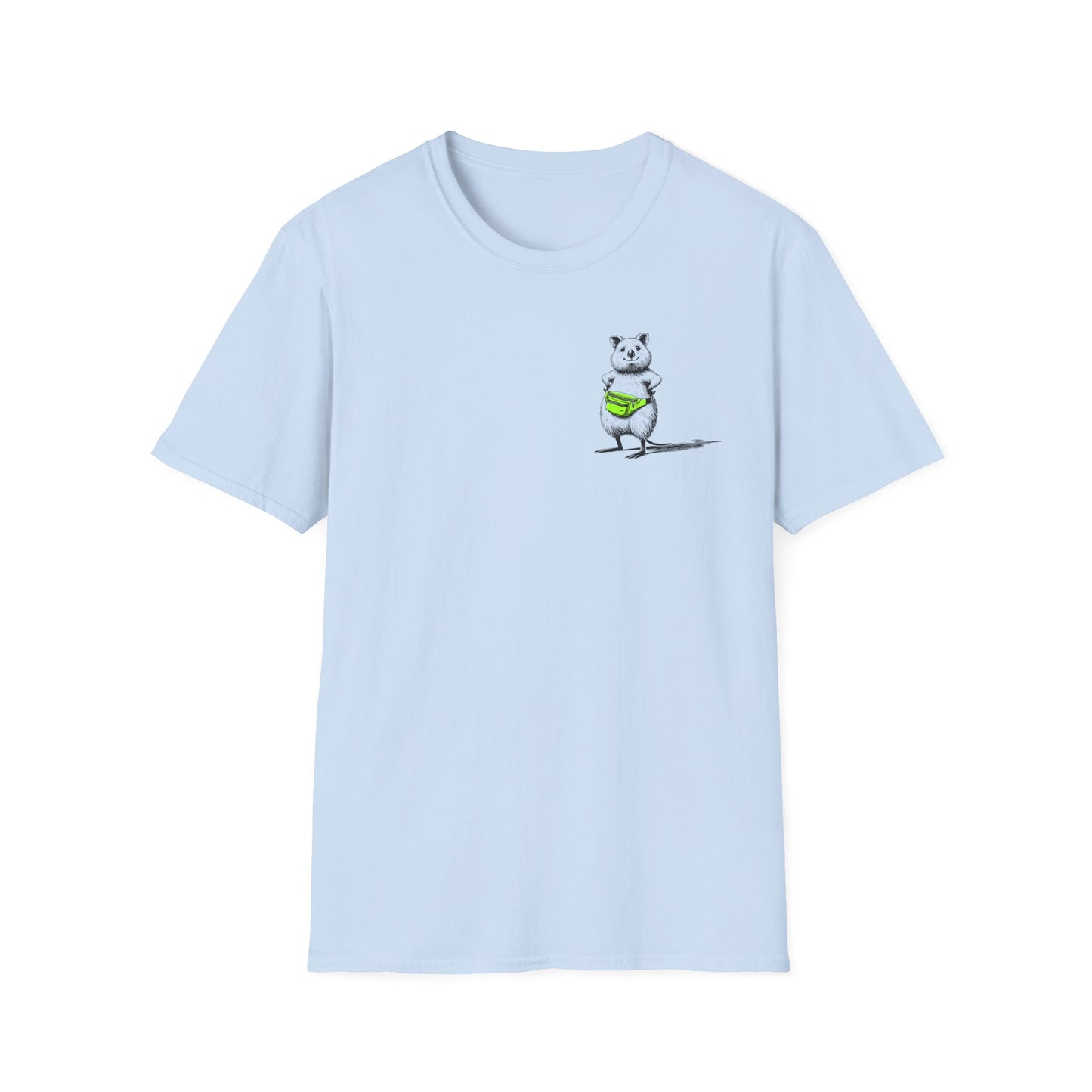 Whimsical Quokka T-Shirt, Cute Quokka Shirt, Happy Animal Tee, Aussie Wildlife Shirt, Smiling Quokka Gift, Funny Australian Animal Tee