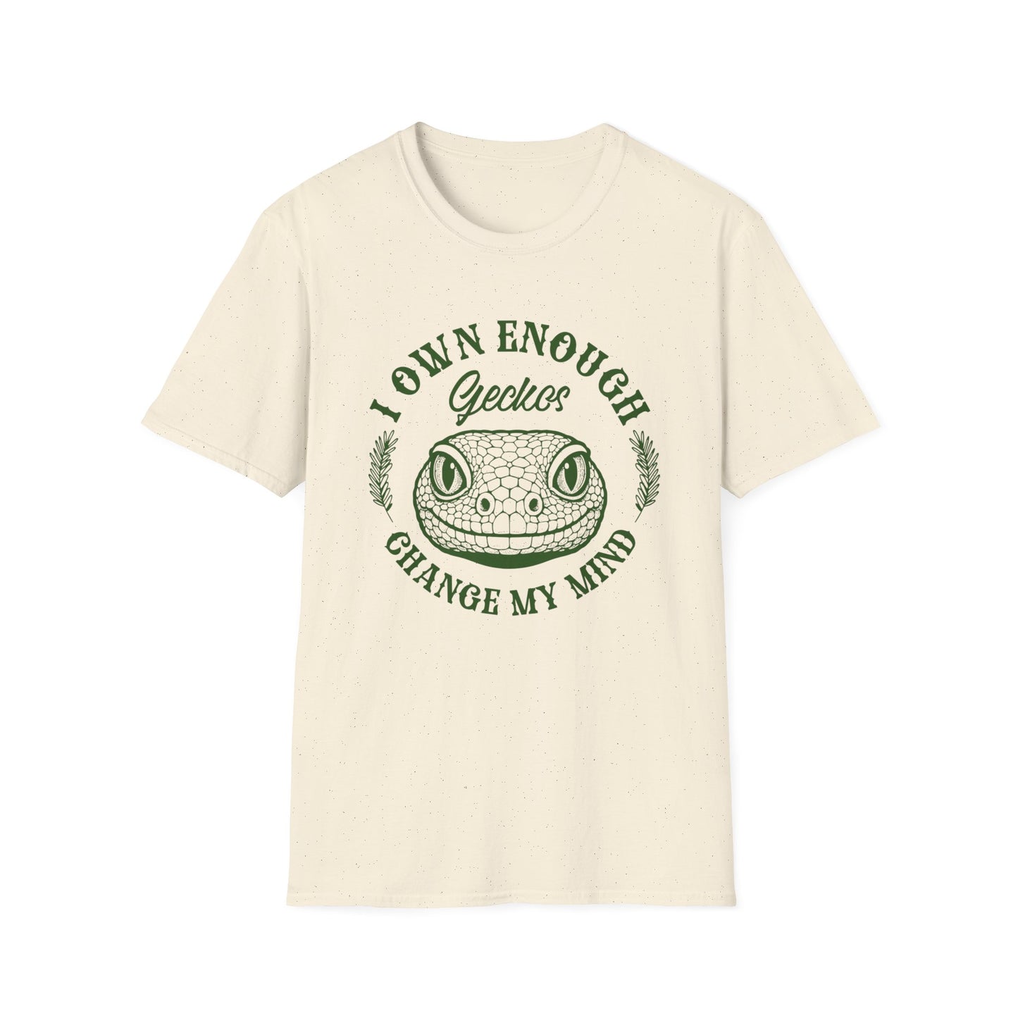 I Own Enough Geckos T-Shirt – Change My Mind Funny Reptile Keeper Tee