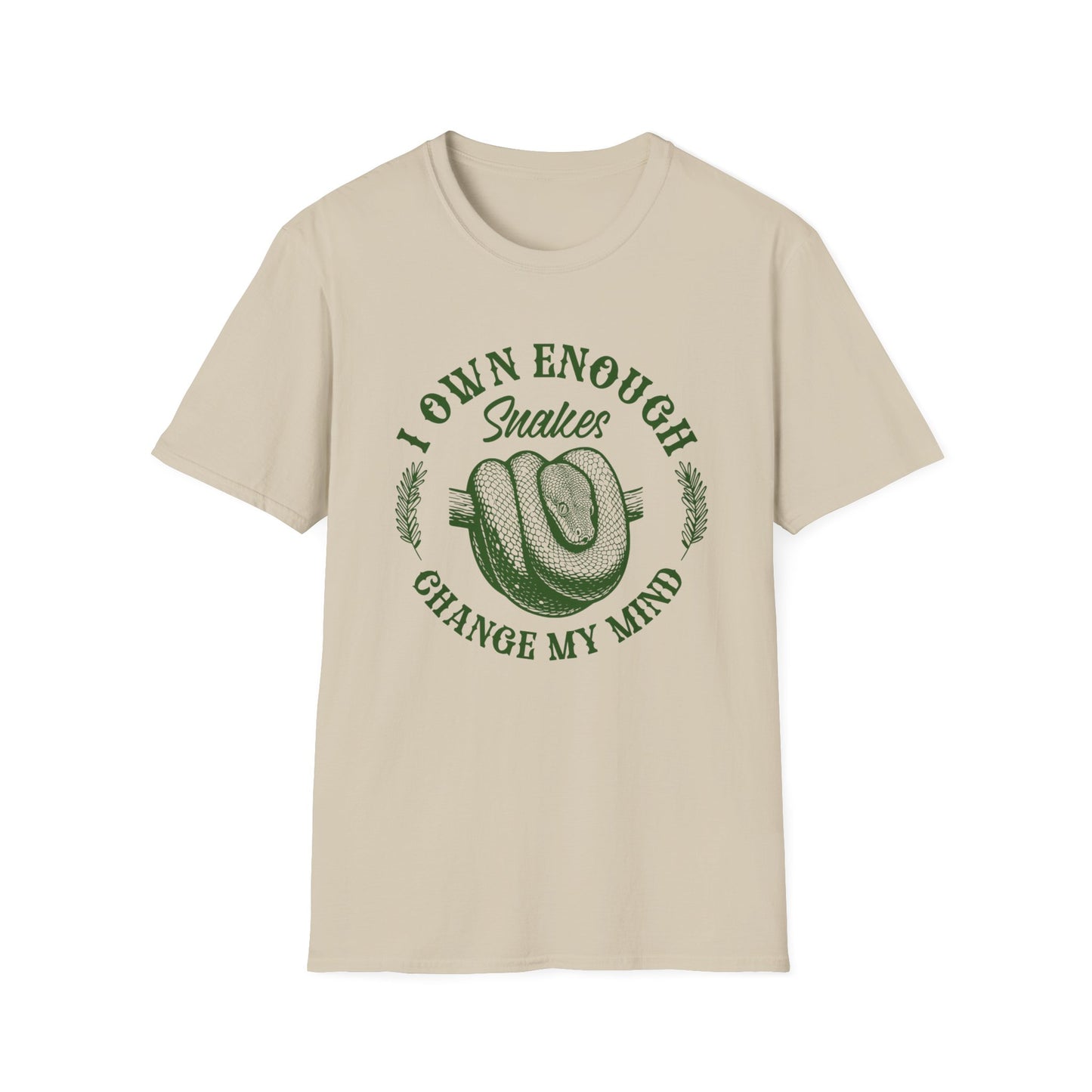 I Own Enough Snakes T-Shirt – Change My Mind Funny Reptile Keeper Tee