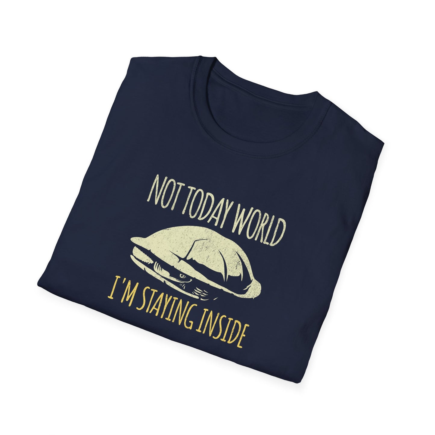 Funny Turtle T-Shirt, Not Today World I’m Staying Inside Shirt, Introvert Turtle Tee, Hermit Mood Shirt, Cute Turtle Lover Gift