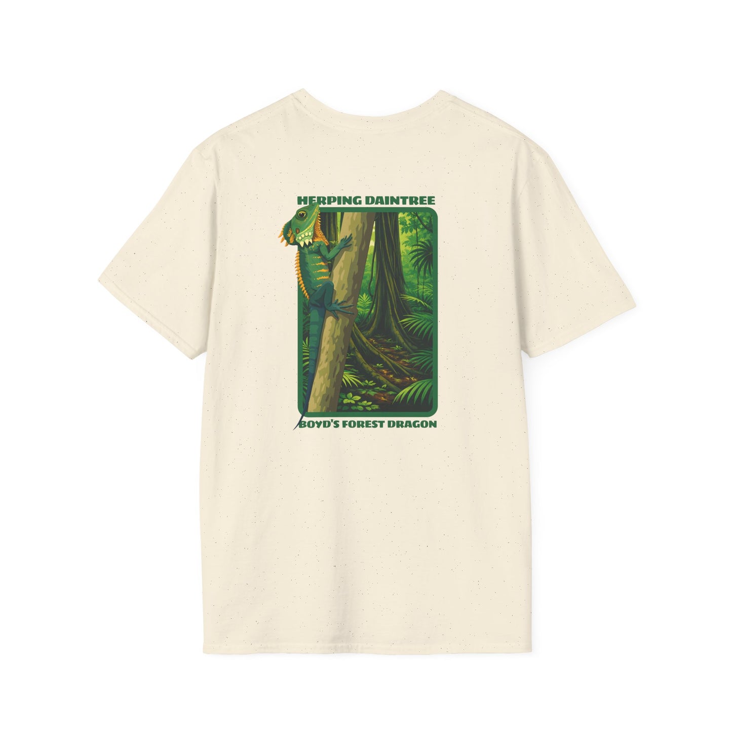 Boyd’s Forest Dragon T-Shirt, Herping Daintree Shirt, Australian Reptile Tee, Rainforest Wildlife Shirt, Lizard Lover Gift, Back Print Tee