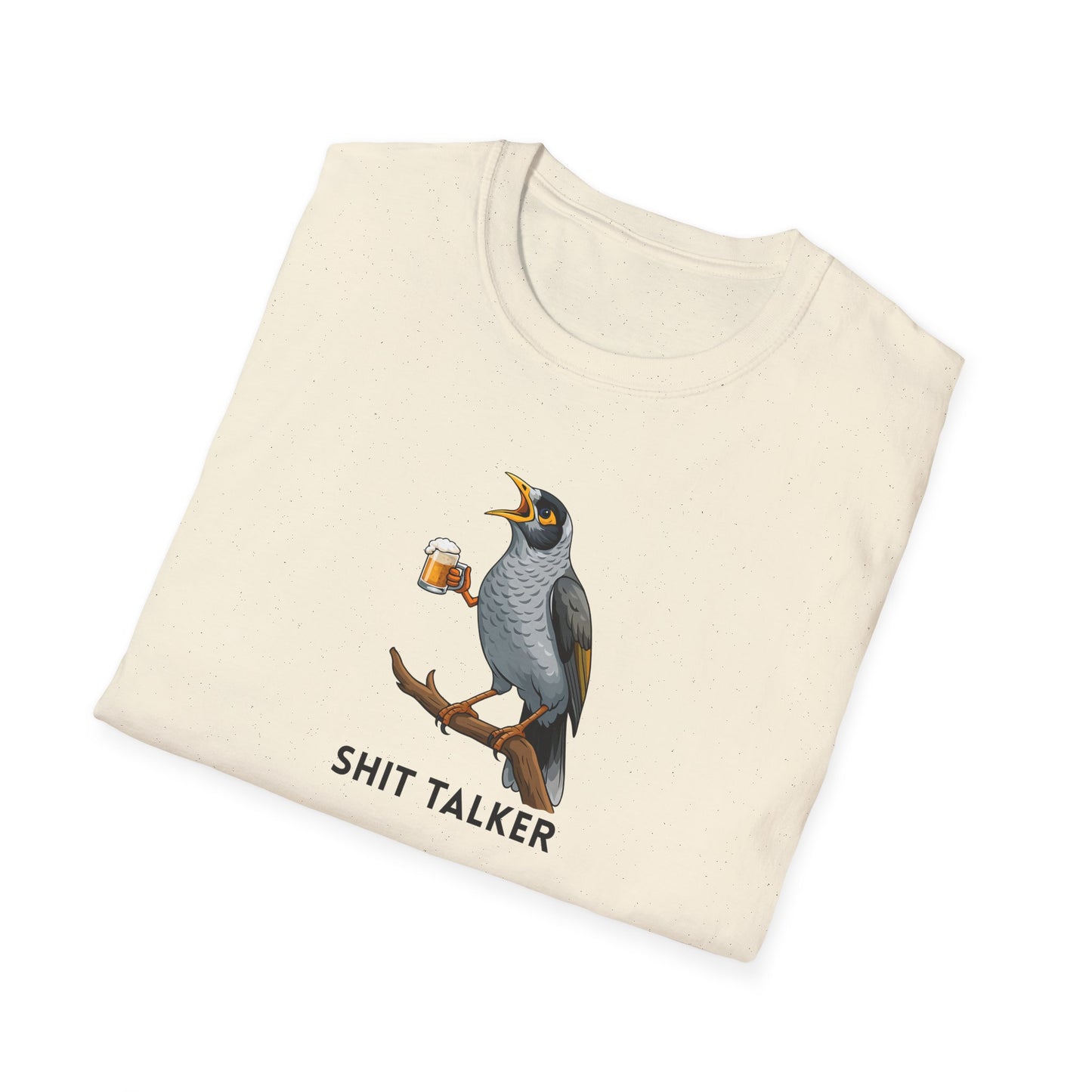Noisy Miner T-Shirt, Australian Bird Shirt, Shit Talker Tee, Aussie Bird T-Shirt, Bird Nerd Gift, Funny Australian Wildlife Shirt, Beer Bird Graphic Tee