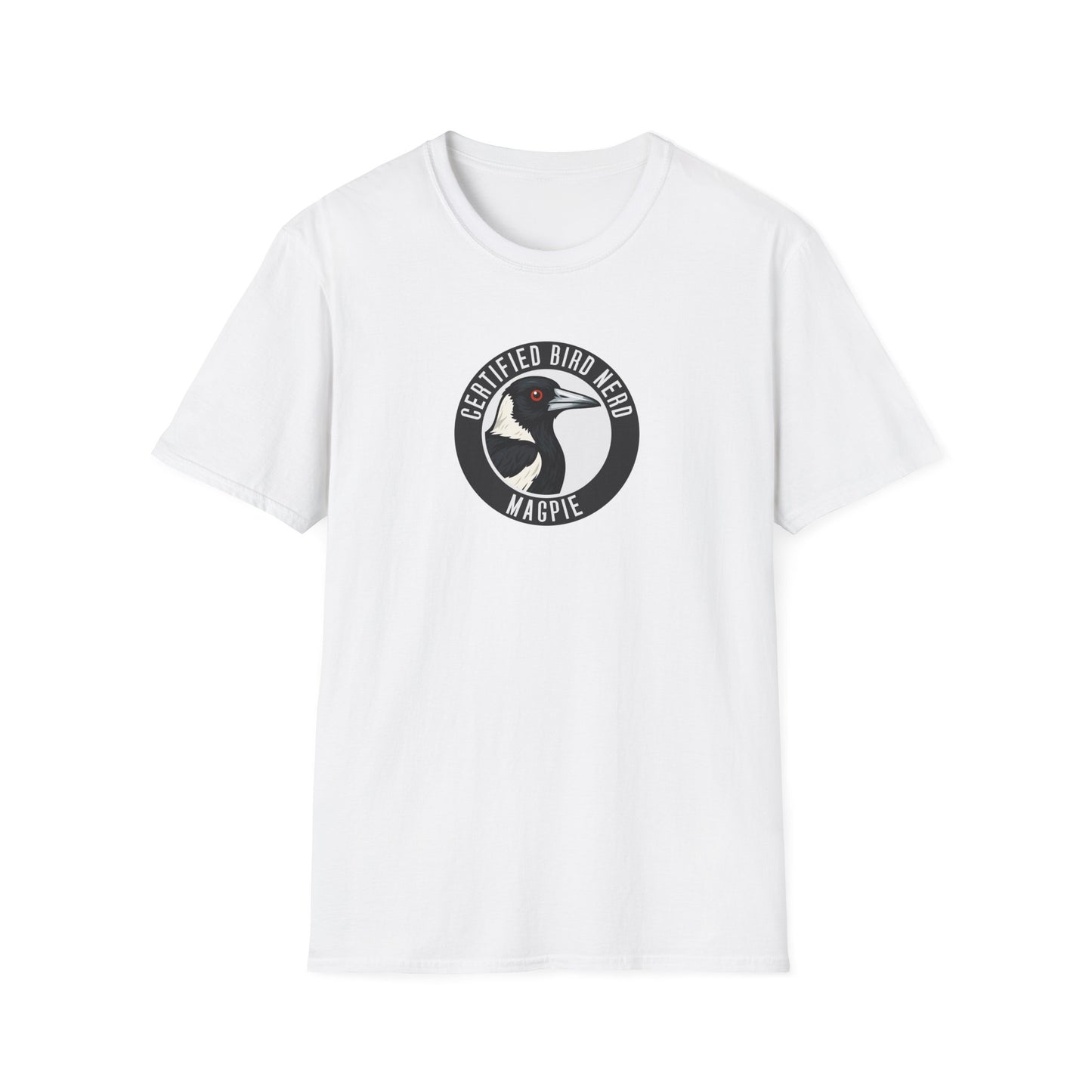 Magpie T-Shirt, Certified Bird Nerd Shirt, Australian Bird Tee, Birdwatching Gift, Wildlife Lover Tee, Aussie Magpie Graphic Tee