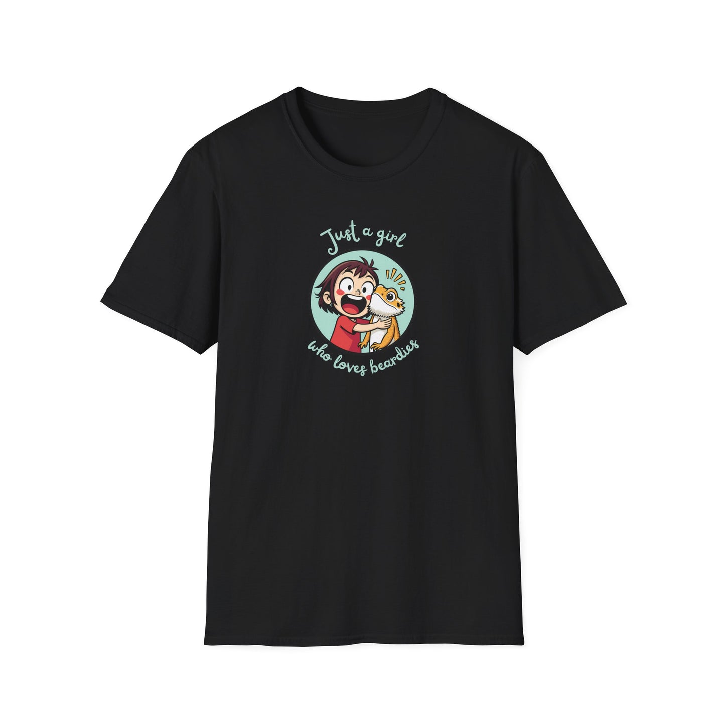 Just A Girl Who Loves Beardies T-Shirt, Bearded Dragon Shirt, Reptile Lover Tee, Beardie Mom Shirt, Cute Lizard T-Shirt, Reptile Keeper Gift, Australian Lizard Tee