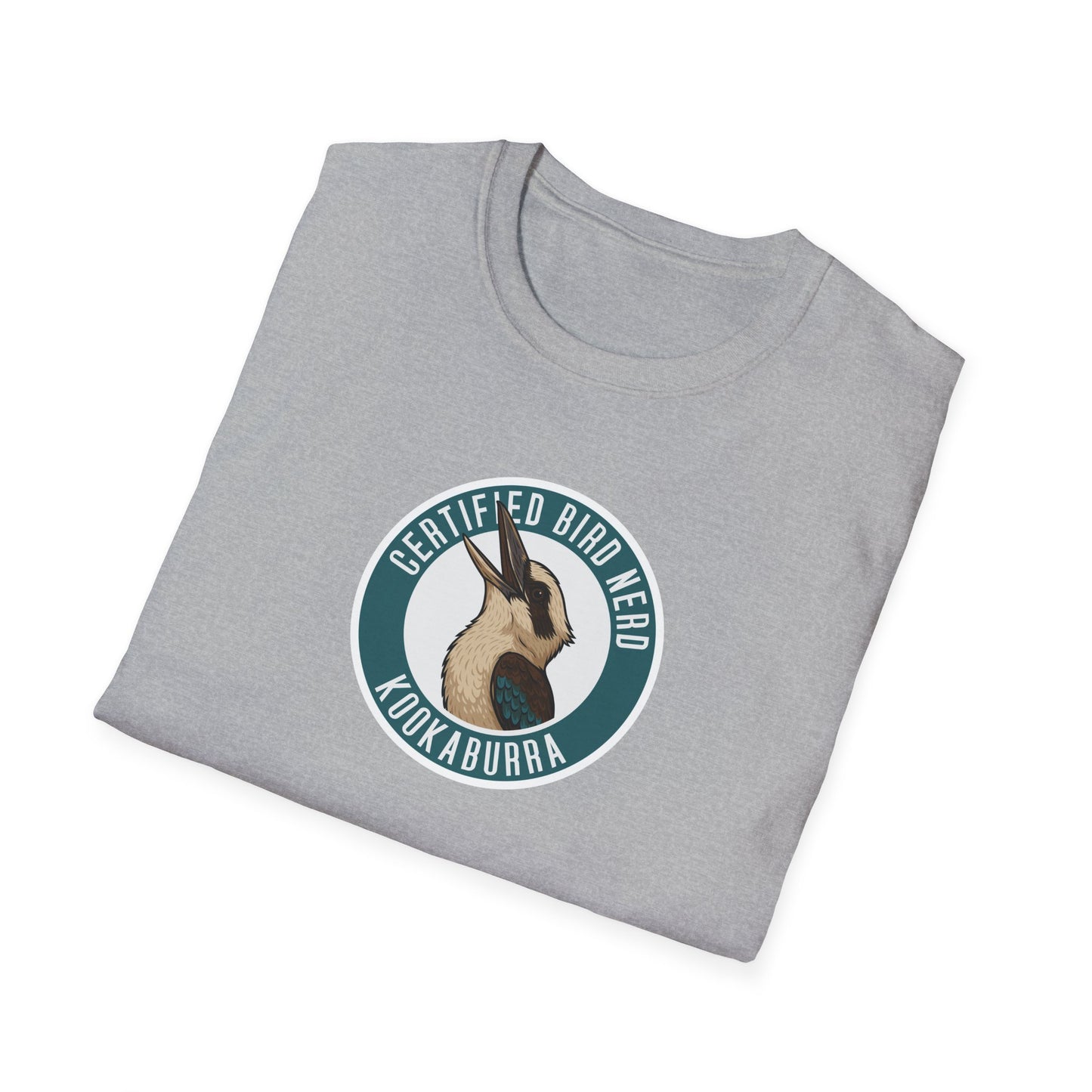 Kookaburra T-Shirt, Certified Bird Nerd Shirt, Australian Bird Tee, Birdwatching Gift, Wildlife Lover Tee, Native Bird Graphic Tee