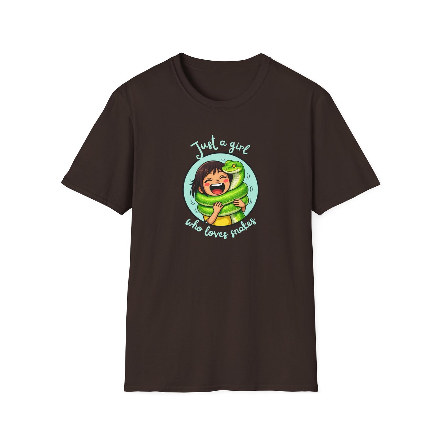 Just A Girl Who Loves Snakes T-Shirt, Snake Lover Shirt, Reptile Lover Tee, Cute Snake Gift, Herping Shirt, Wildlife Graphic Tee