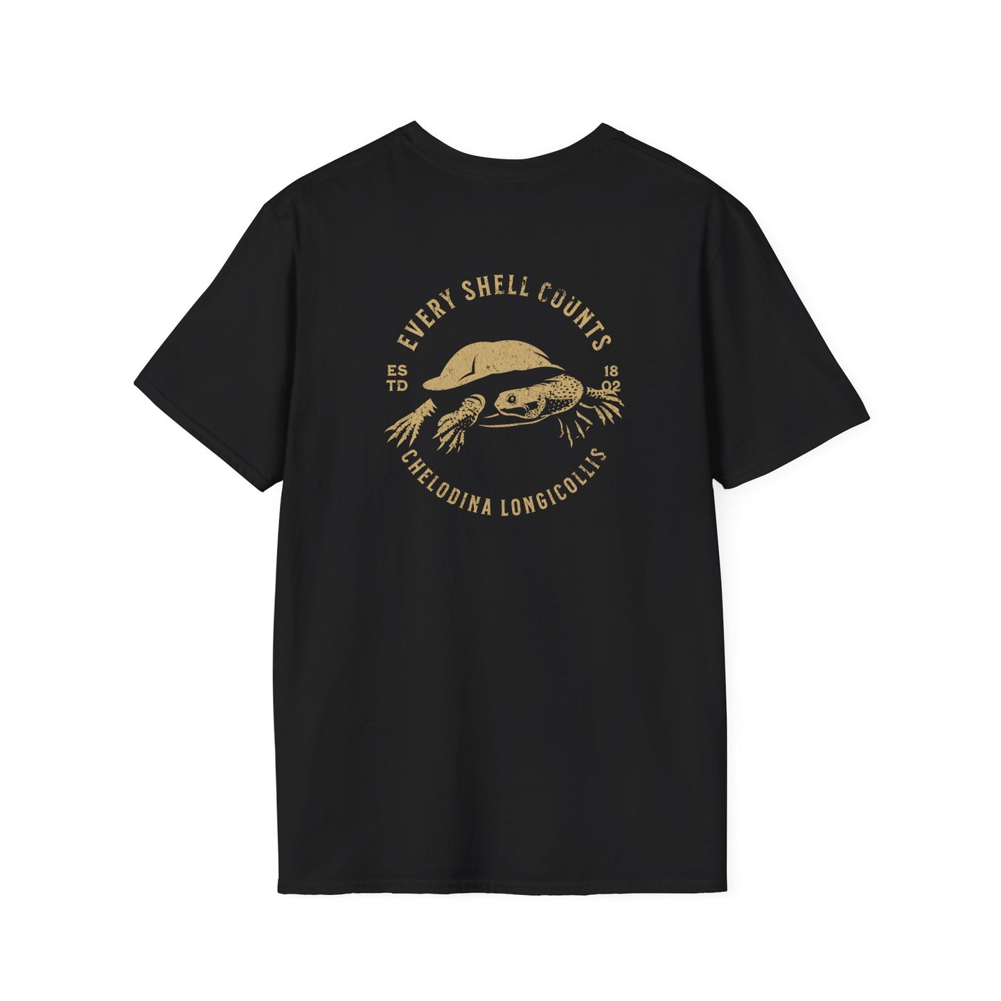 Long Neck Turtle T-Shirt, Every Shell Counts Shirt, Australian Turtle Tee, Chelodina Longicollis Shirt, Wildlife Conservation T-Shirt