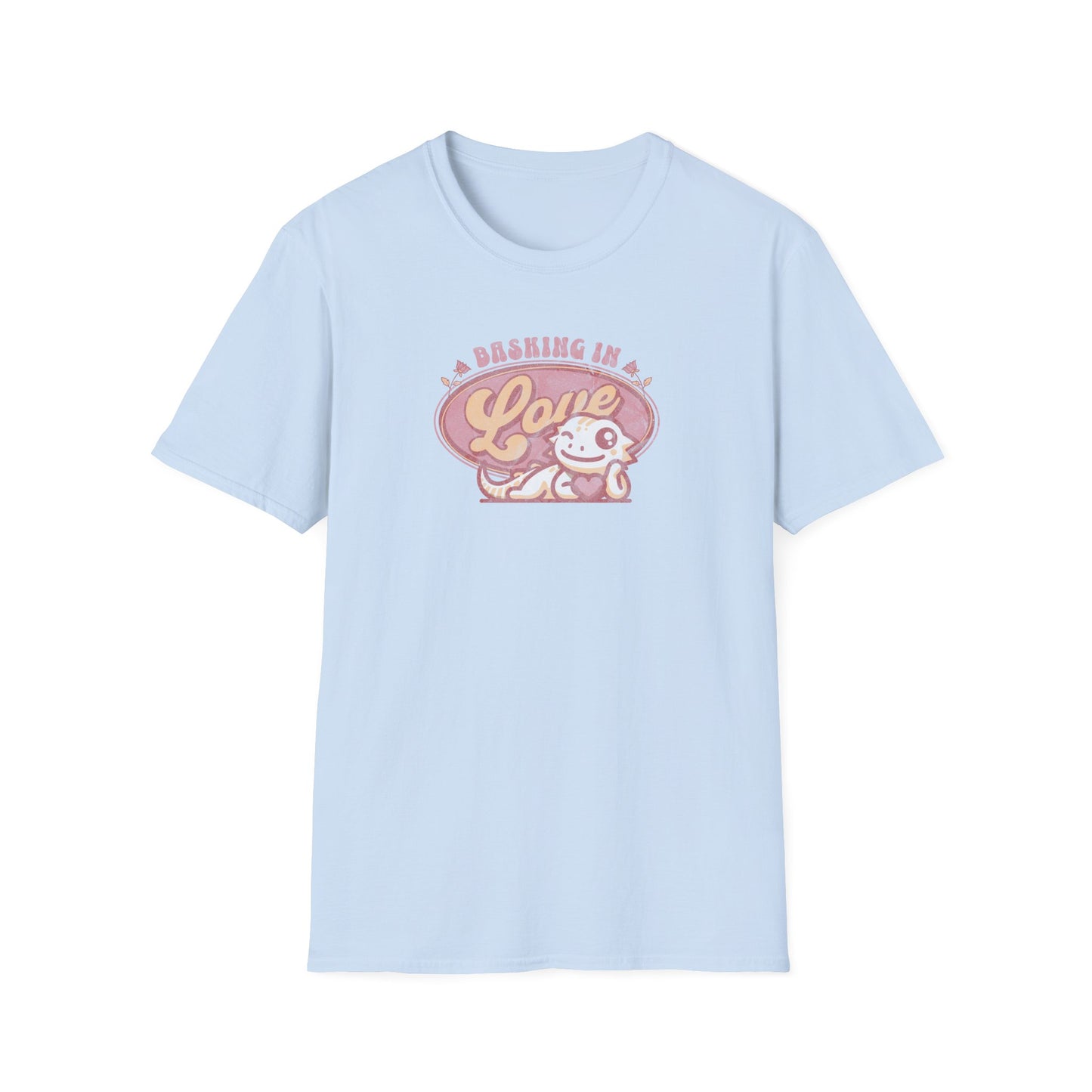 Bearded Dragon Valentine T-Shirt, Basking In Love Shirt, Beardie Lover Gift, Reptile Valentine Tee, Lizard Mom Dad Shirt