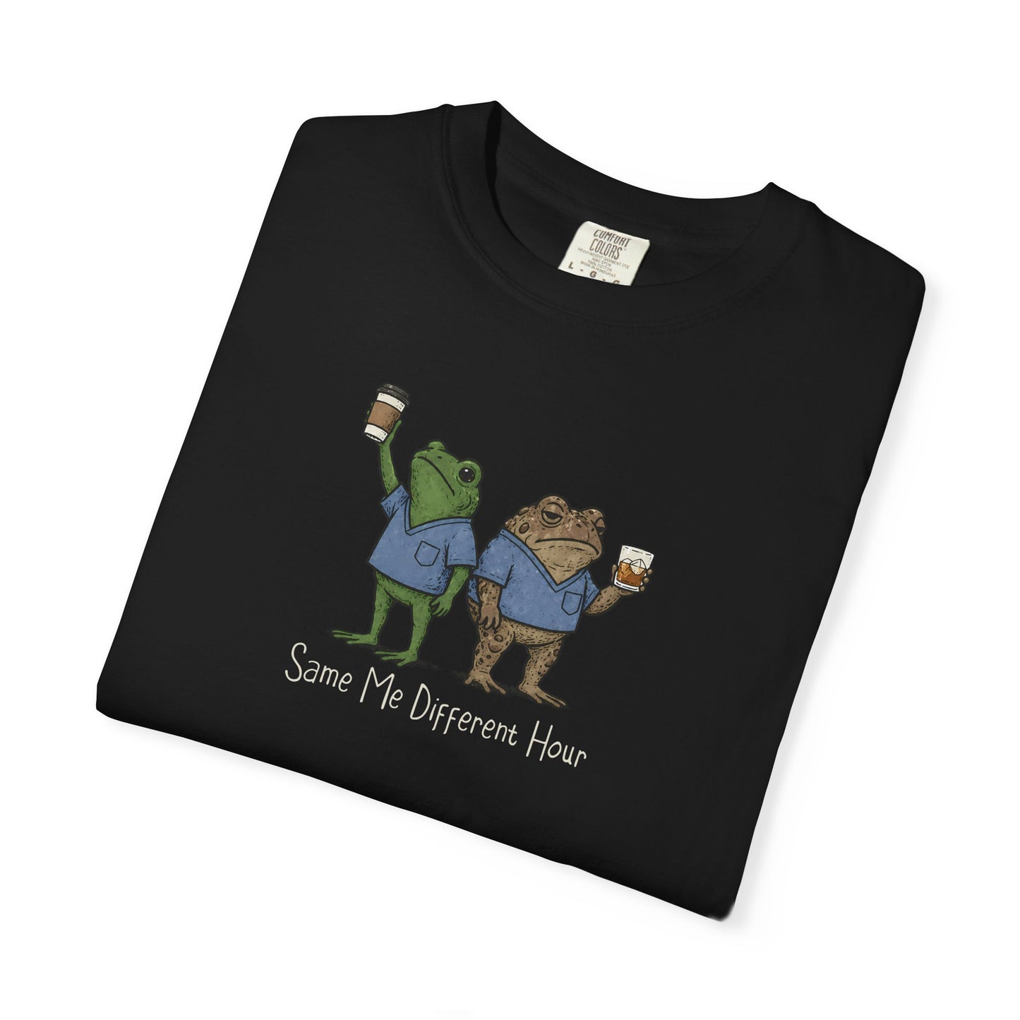 Night Shift Nurse Frog Shirt, Same Me Different Hour Tee, Funny Nurse Shirt, Frog Nurse T Shirt, Comfort Colors Medical Humor Tee