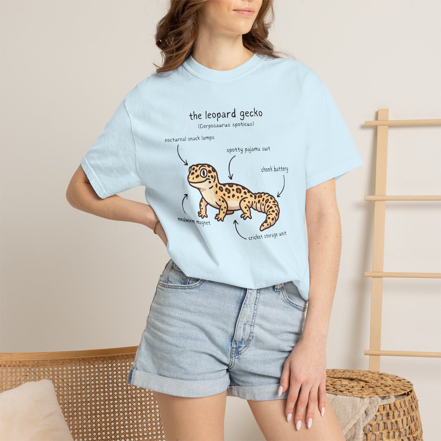 Anatomy of a Leopard Gecko Shirt, Comfort Colors Gecko Tee, Funny Reptile T Shirt, Leopard Gecko Gift, Herpetology Shirt, Lizard Lover Tee