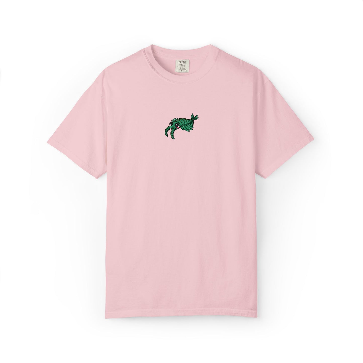 Anomalocaris Embroidered Comfort Colors T-Shirt, Cambrian Explosion Shirt, Prehistoric Ocean Creature Tee, Paleontology Gift, Fossil Shirt